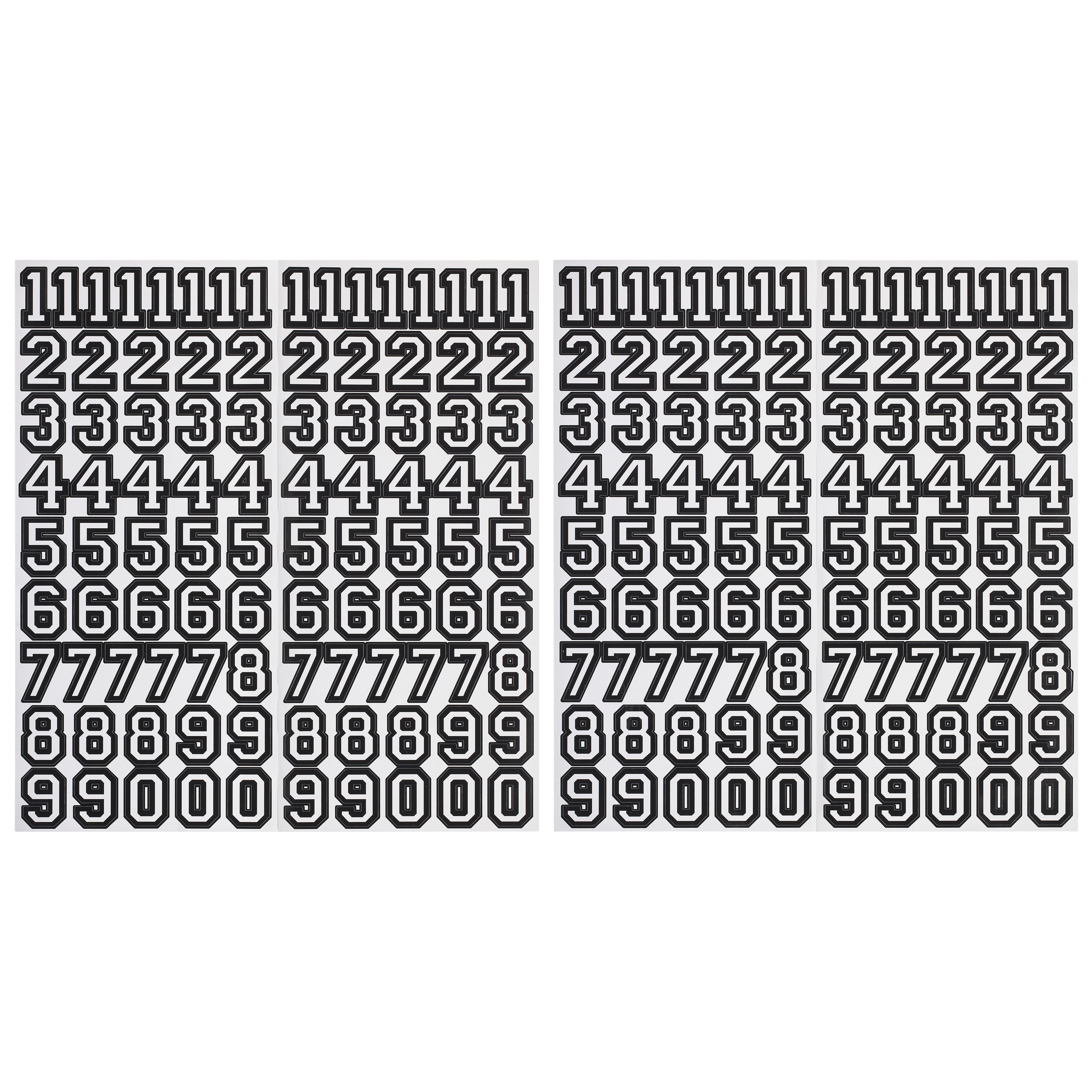 12 Packs: 49 ct. (588 total) Letterman Number Stickers by Recollections&#x2122;