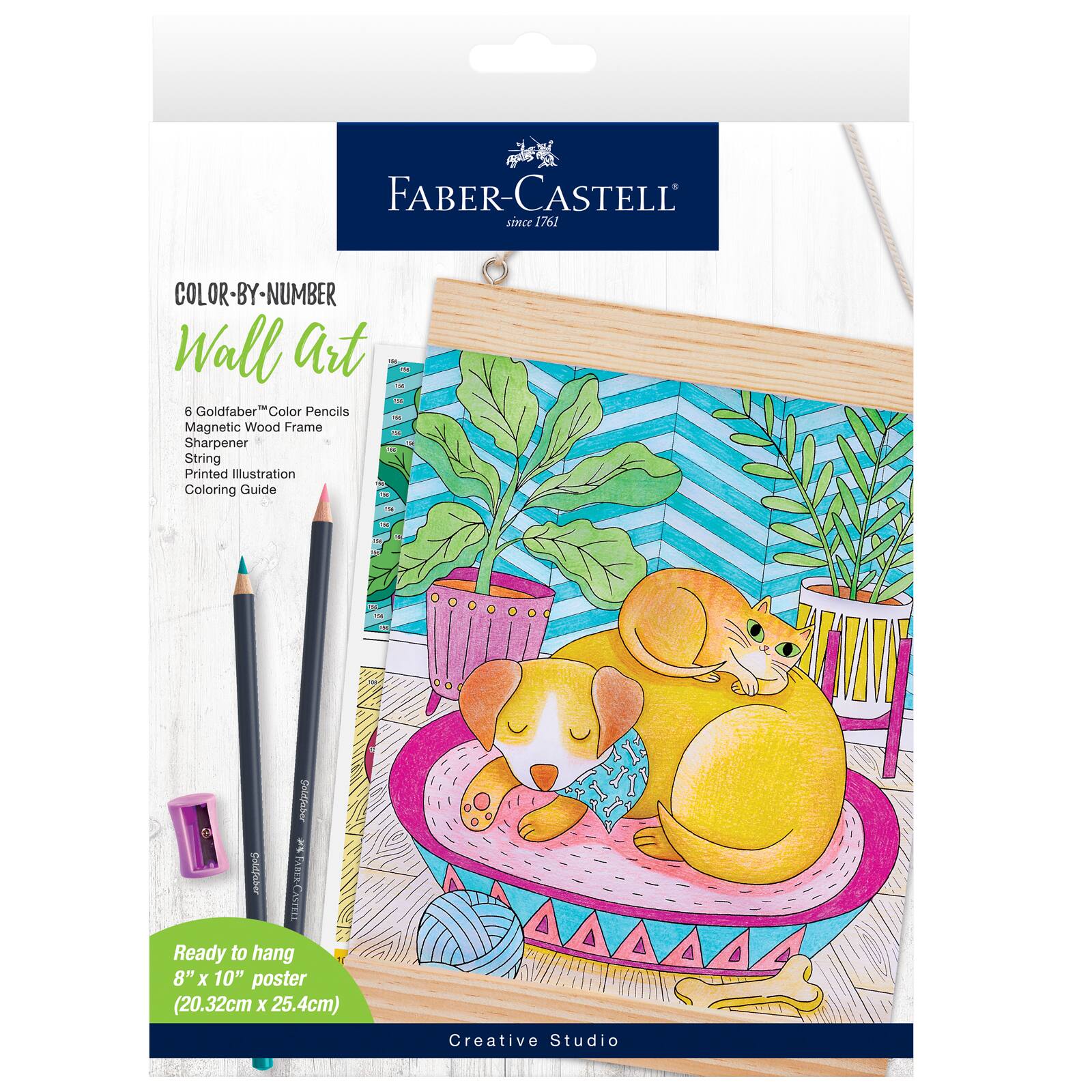 Faber-Castell&#xAE; Pet Parents Color By Number Wall Art Kit