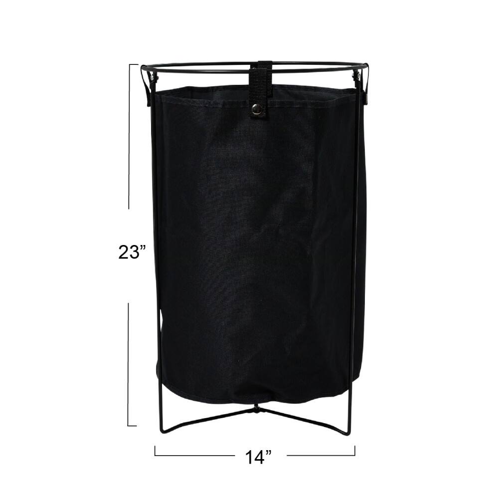 Household Essentials 23&#x22; Standing Laundry Hamper with Removable Bag