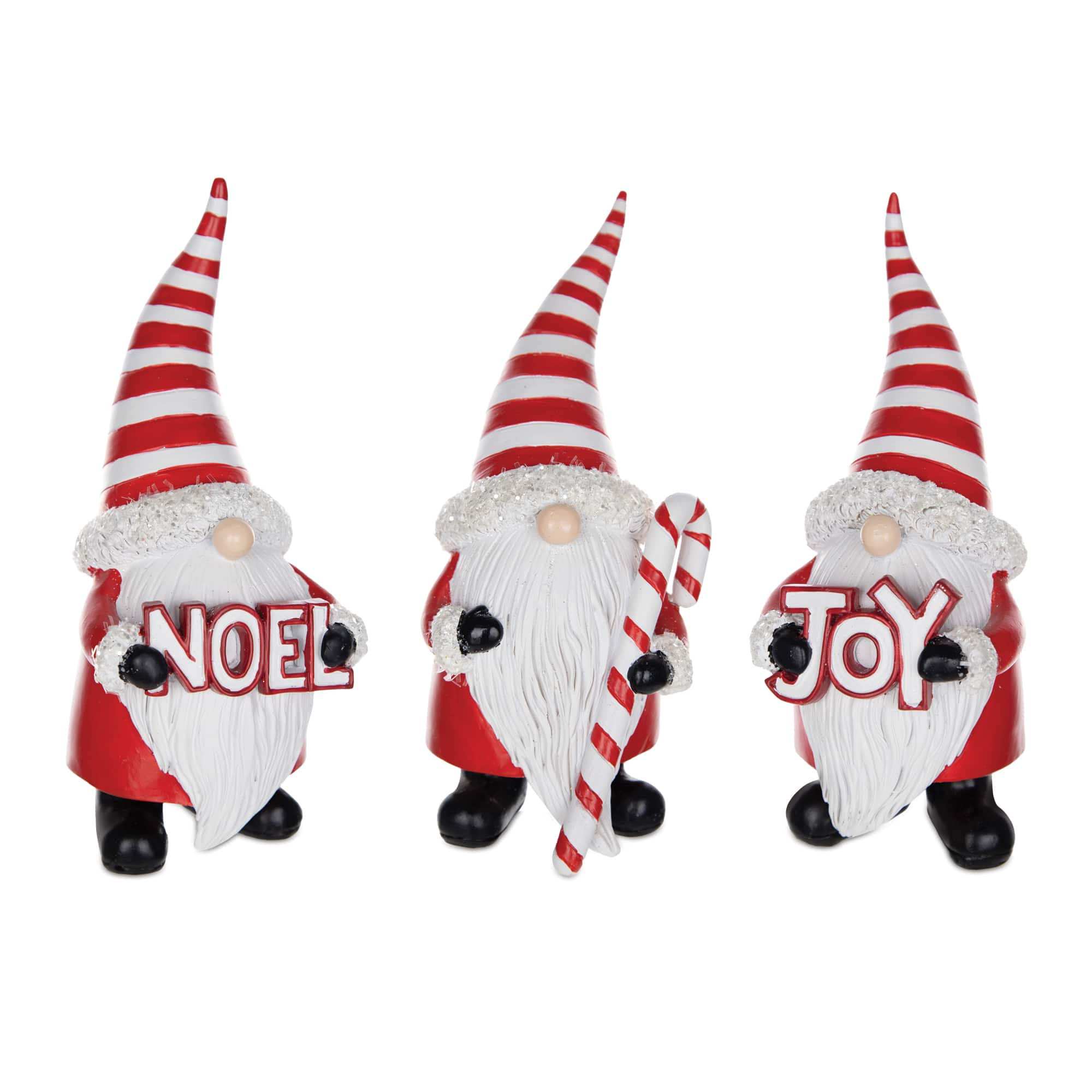 7.25&#x22; Santa Gnome Figurine Set