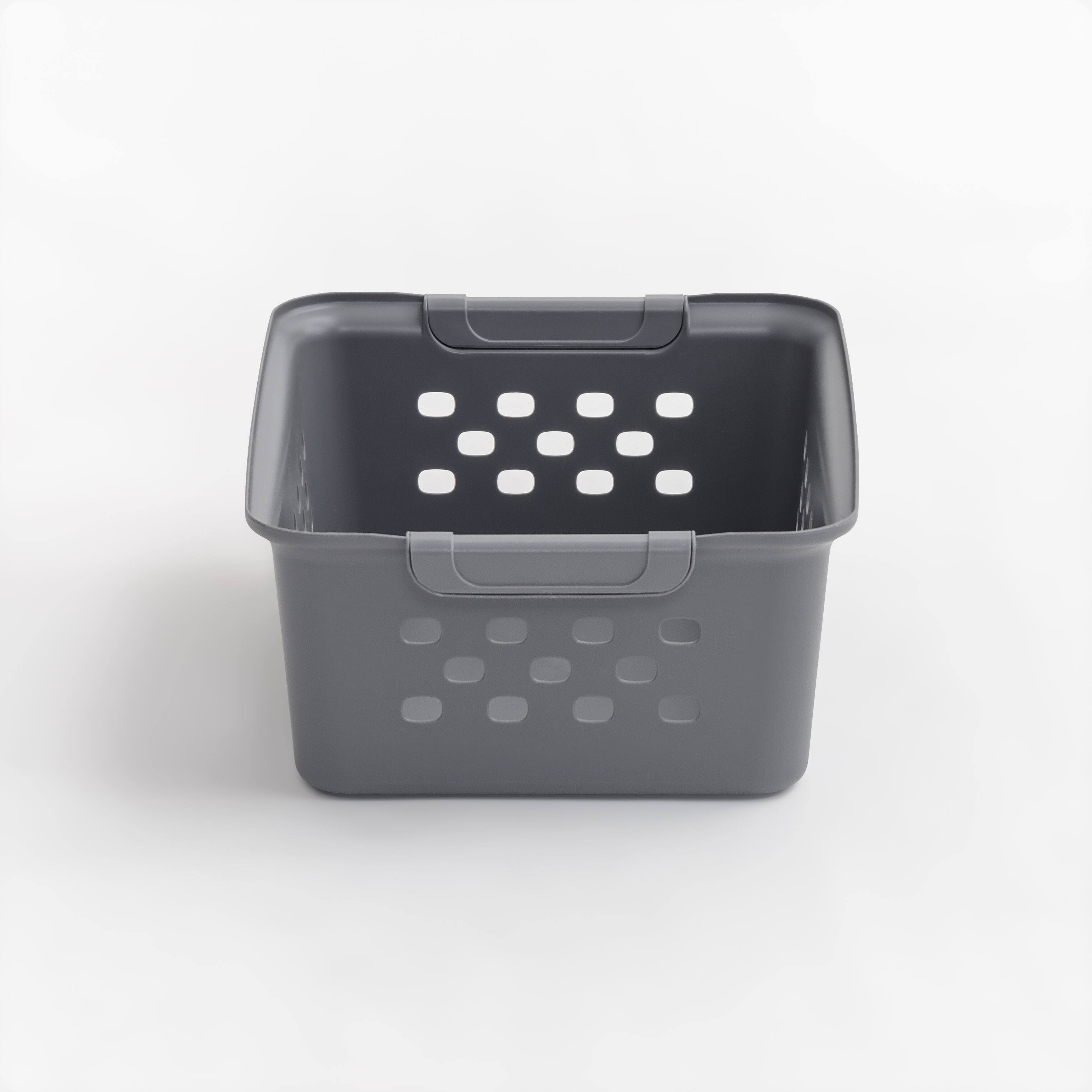 IRIS Gray 7qt. Small Organizer Storage Basket