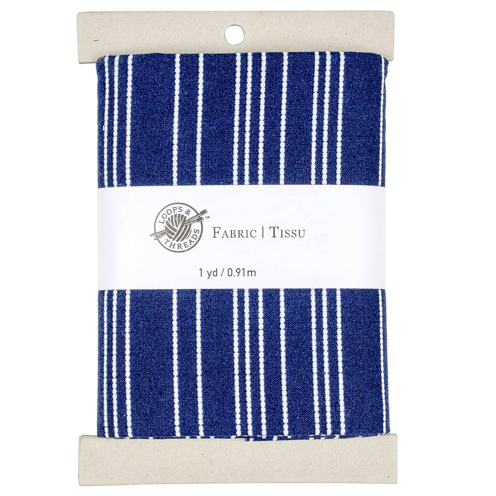 Navy & White Striped Cotton Fabric Bundle by Loops & Threads™