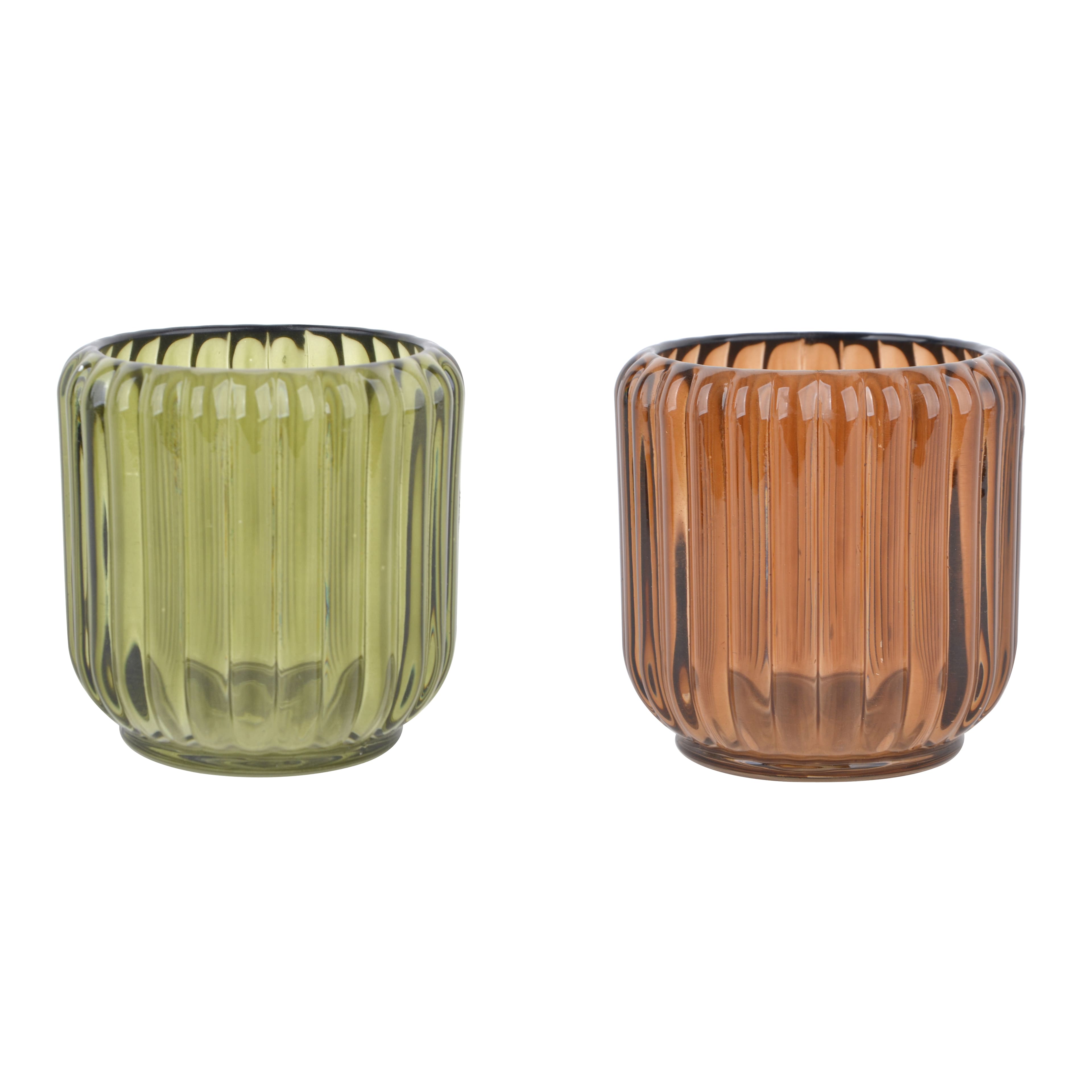 Assorted 3&#x22; Glass Tealight Candle Holder by Ashland&#xAE;, 1pc.
