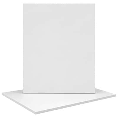 Bright Creations 6 Pack Unfinished Wood Canvas Boards for Painting, Blank Deep Cradle 6x12 Panels for Art, Wall Decor, 0.85 in Thick