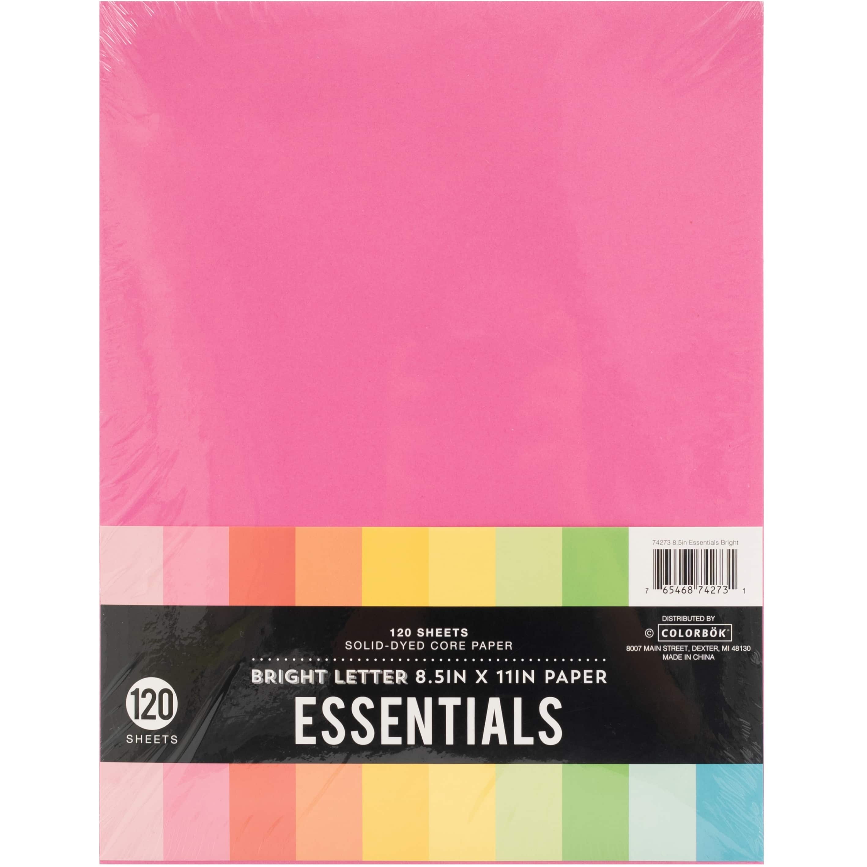 Colorbok® Essentials Bright Letter 24lb. Cardstock, 120 Sheets