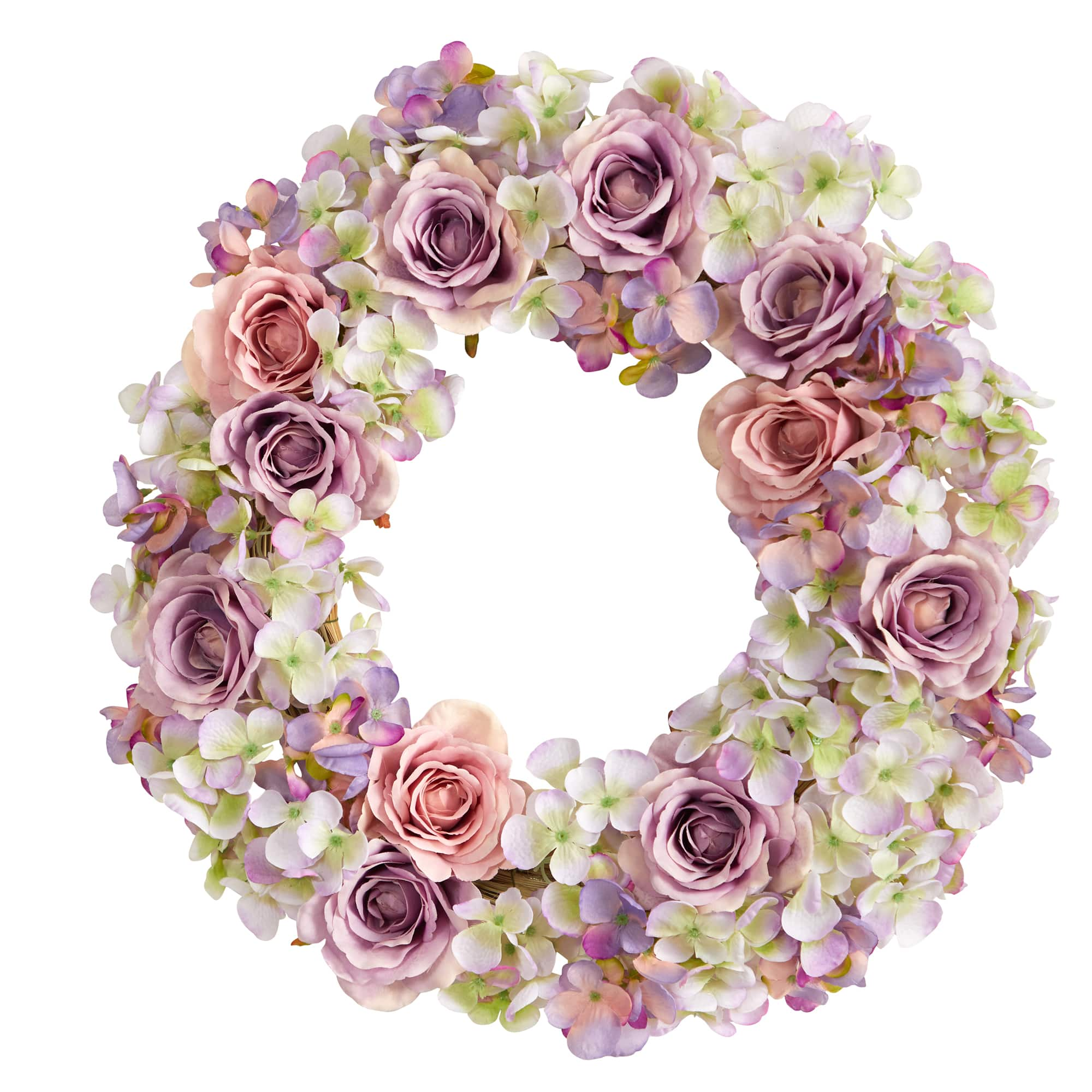 18&#x22; Rose &#x26; Hydrangea Wreath