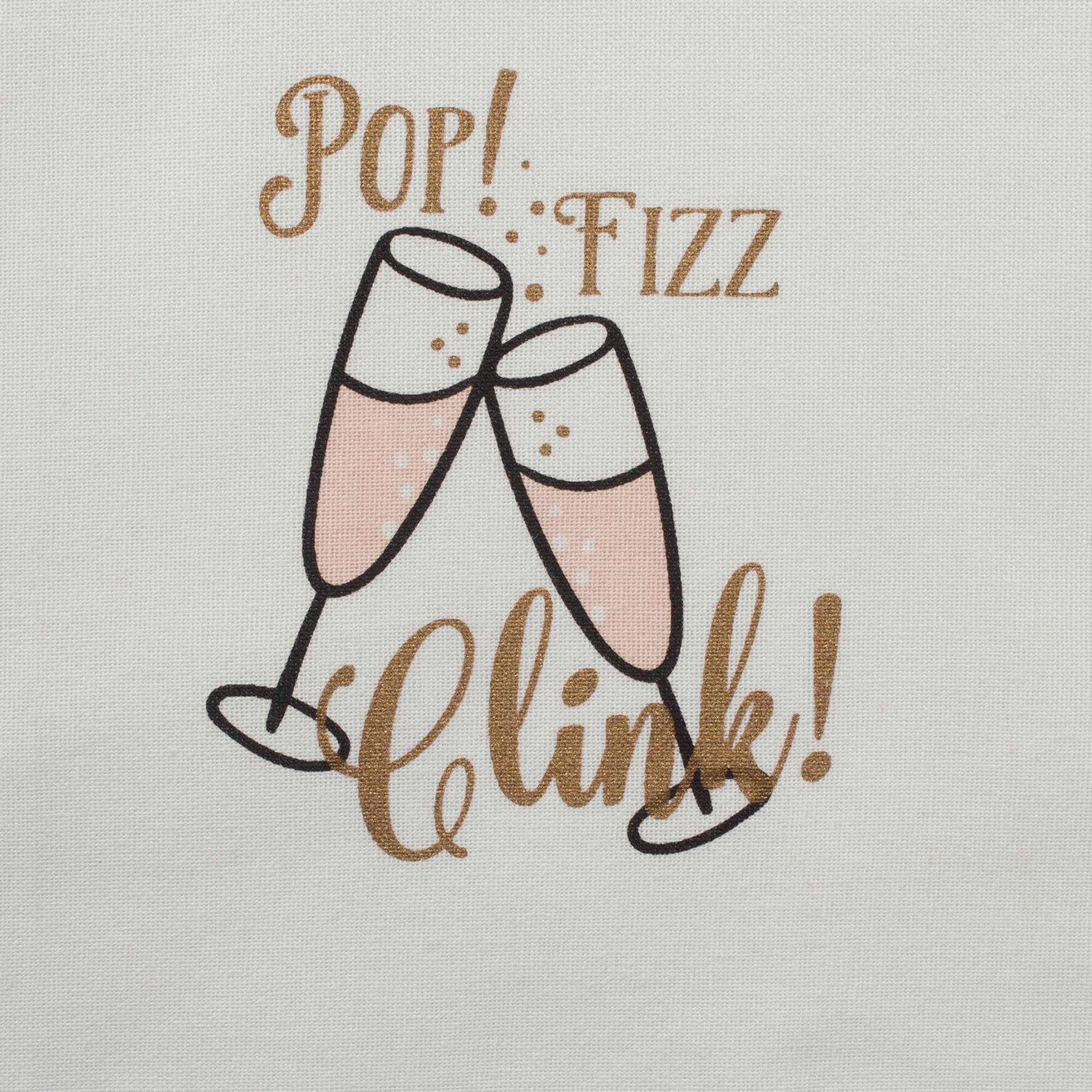DII&#xAE; Assorted Pop Fizz Clink! Printed Dishtowel (Set of 2)
