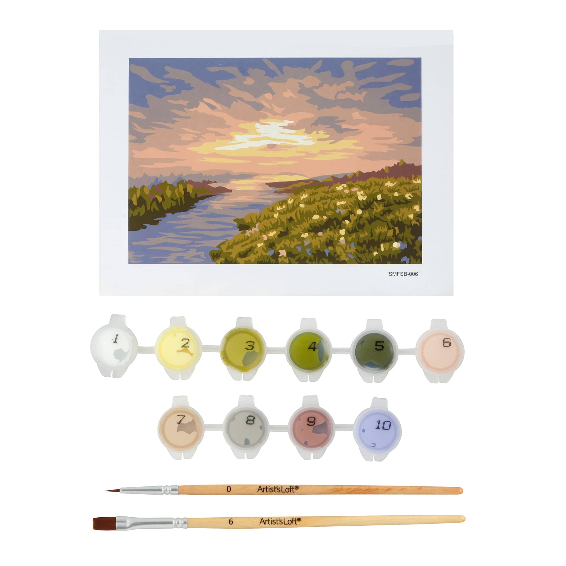 Sunset Field Paint-by-Number Framed Mini Kit by Artist's Loft®