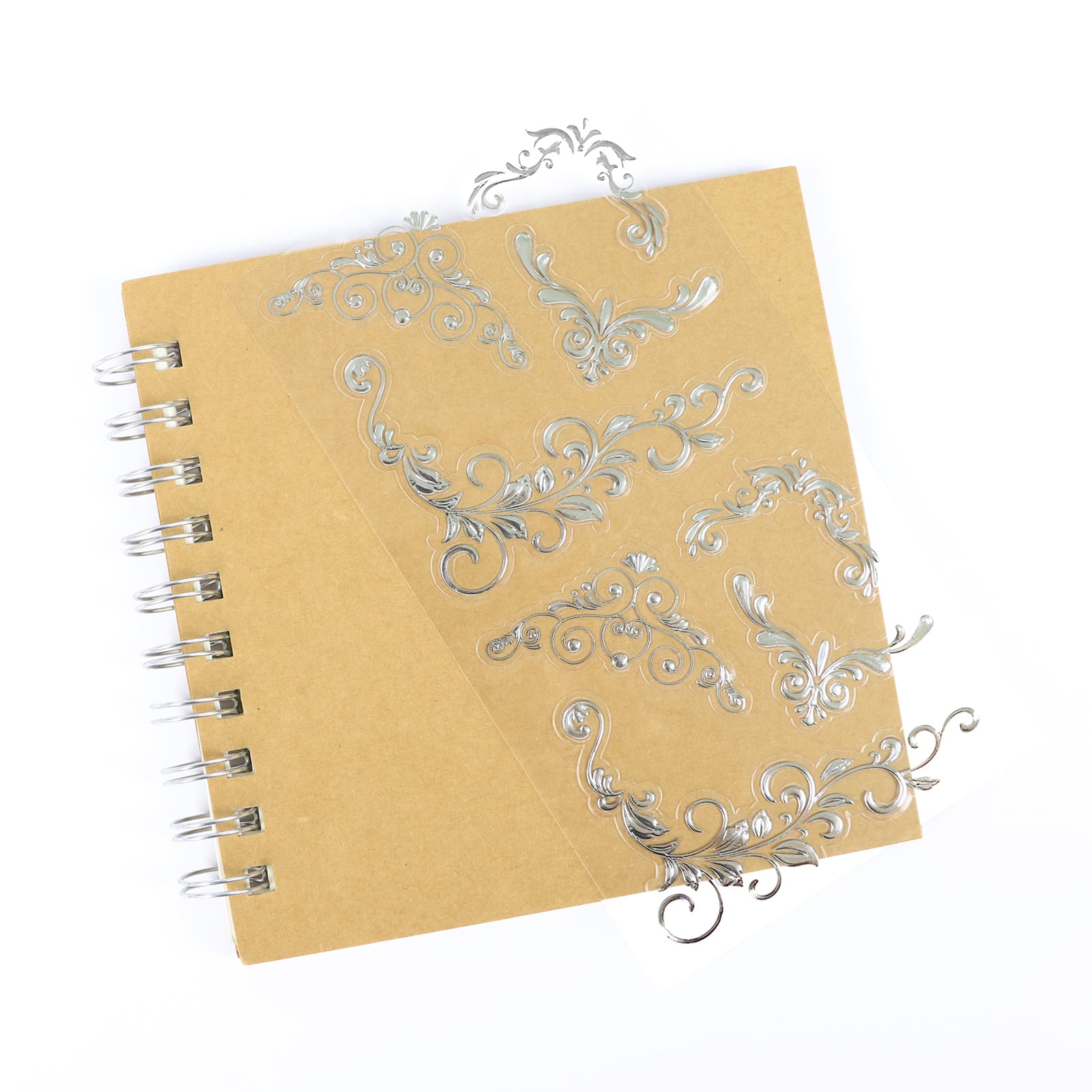 Autocollants de coins argentés de Recollections