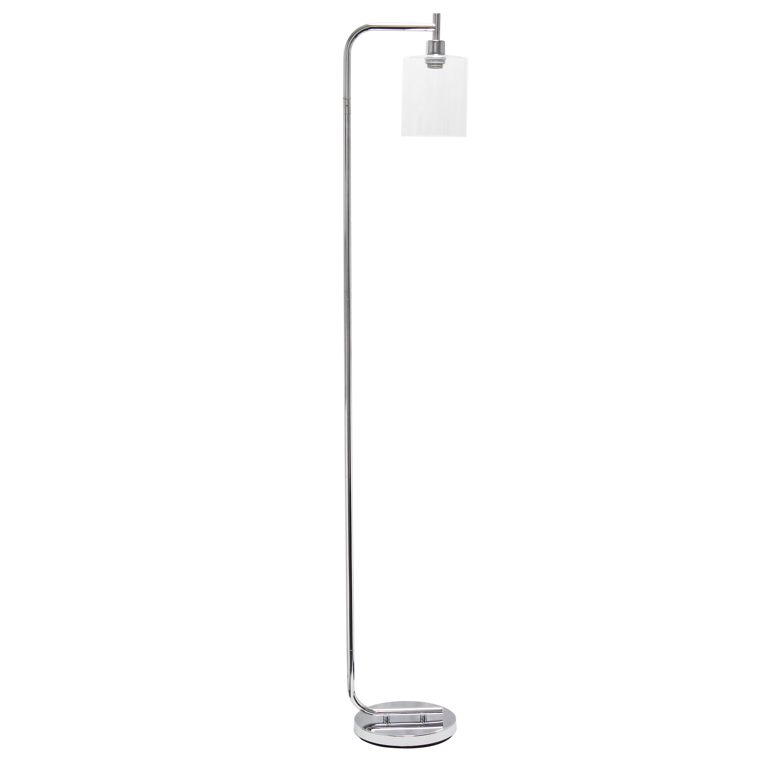 Simple Designs&#x2122; Iron Lantern Floor Lamp with Glass Shade
