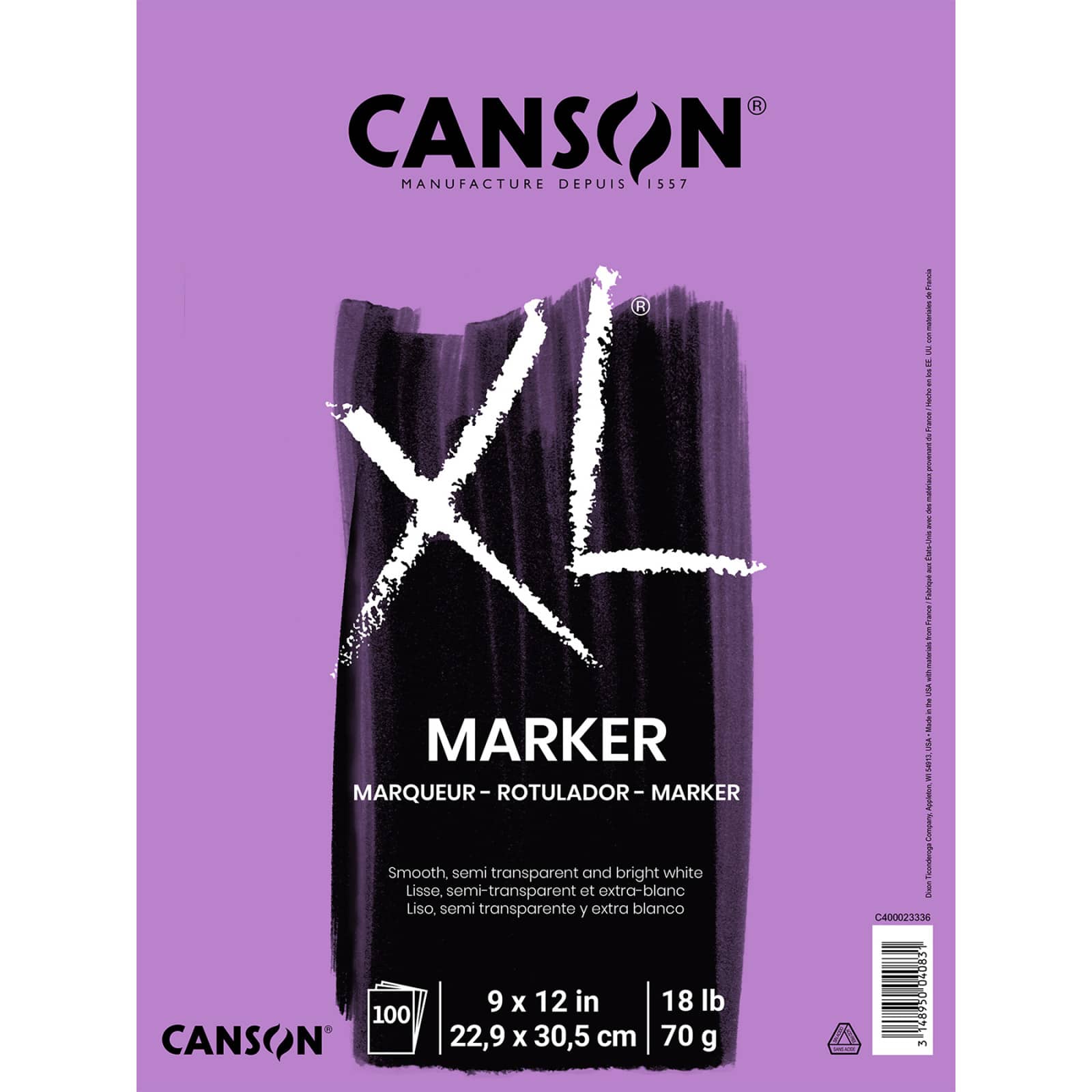 Canson&#xAE; XL&#xAE; Marker Pad, 9&#x27;&#x27; x 12&#x27;&#x27;
