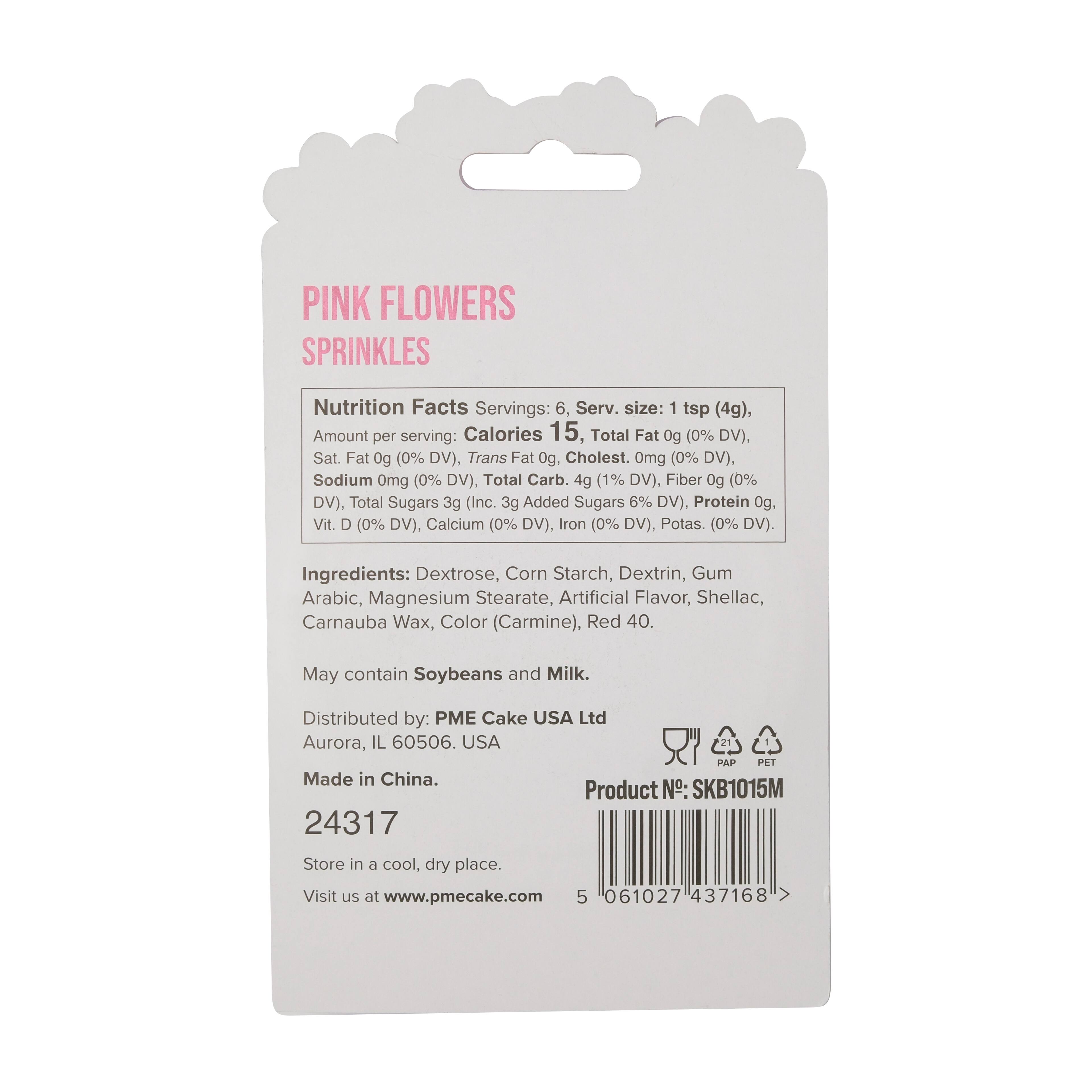 PME Cake Sweet Street&#xAE; Pink Flowers Sprinkles