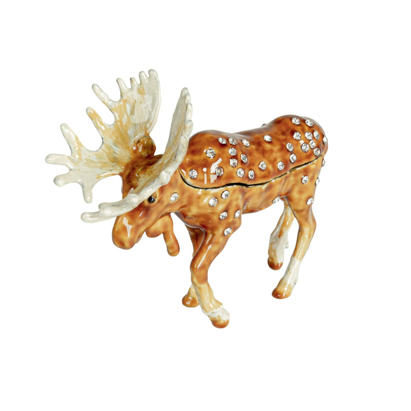 Hello Honey&#xAE; 3.5&#x22; Brown Majestic Moose Trinket Box