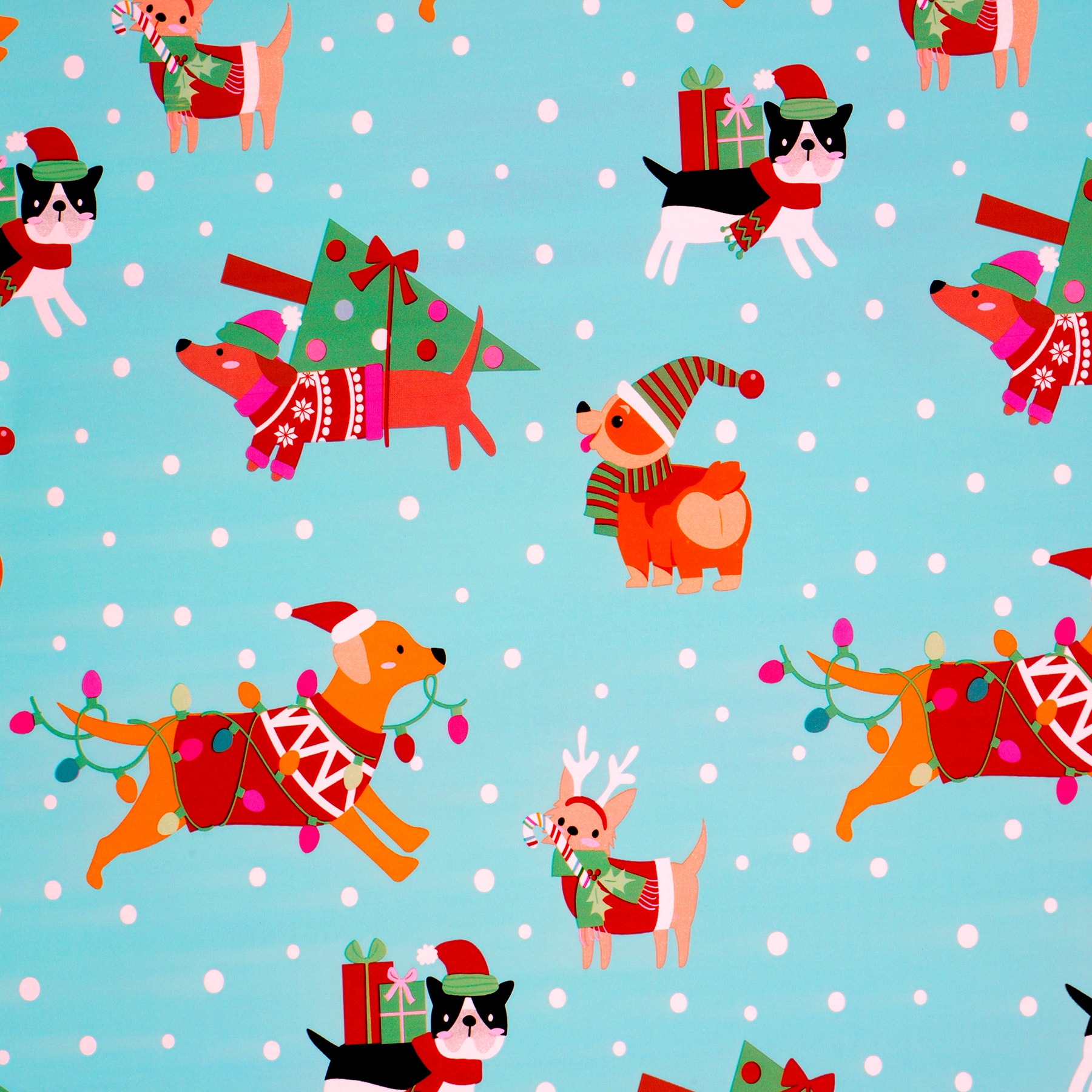 Blue Dogs Premium Gift Wrap by Celebrate It™