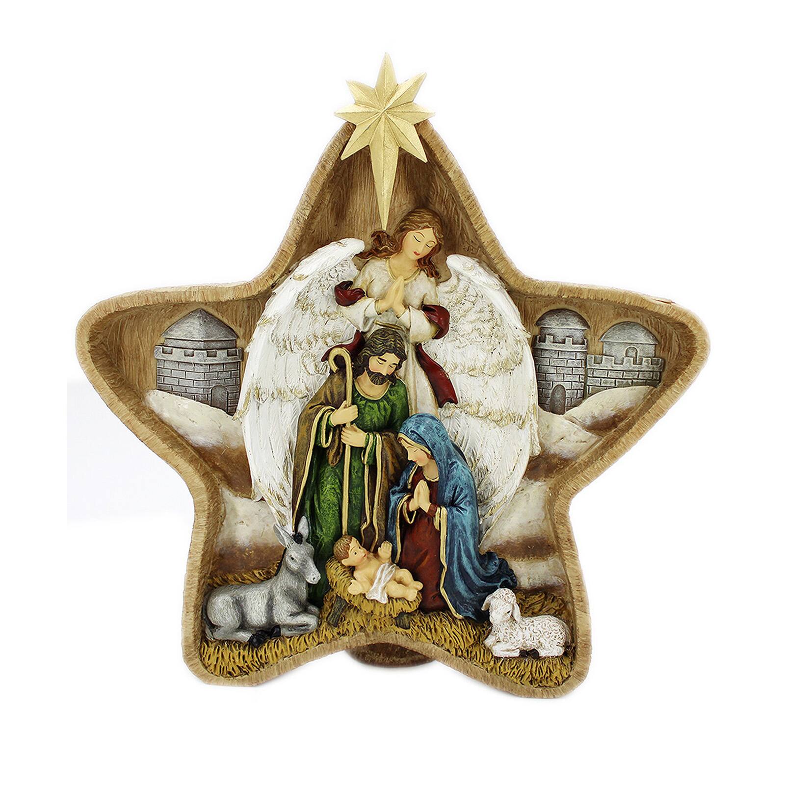 Santa&#x27;s Workshop 9&#x22; Star Nativity D&#xE9;cor