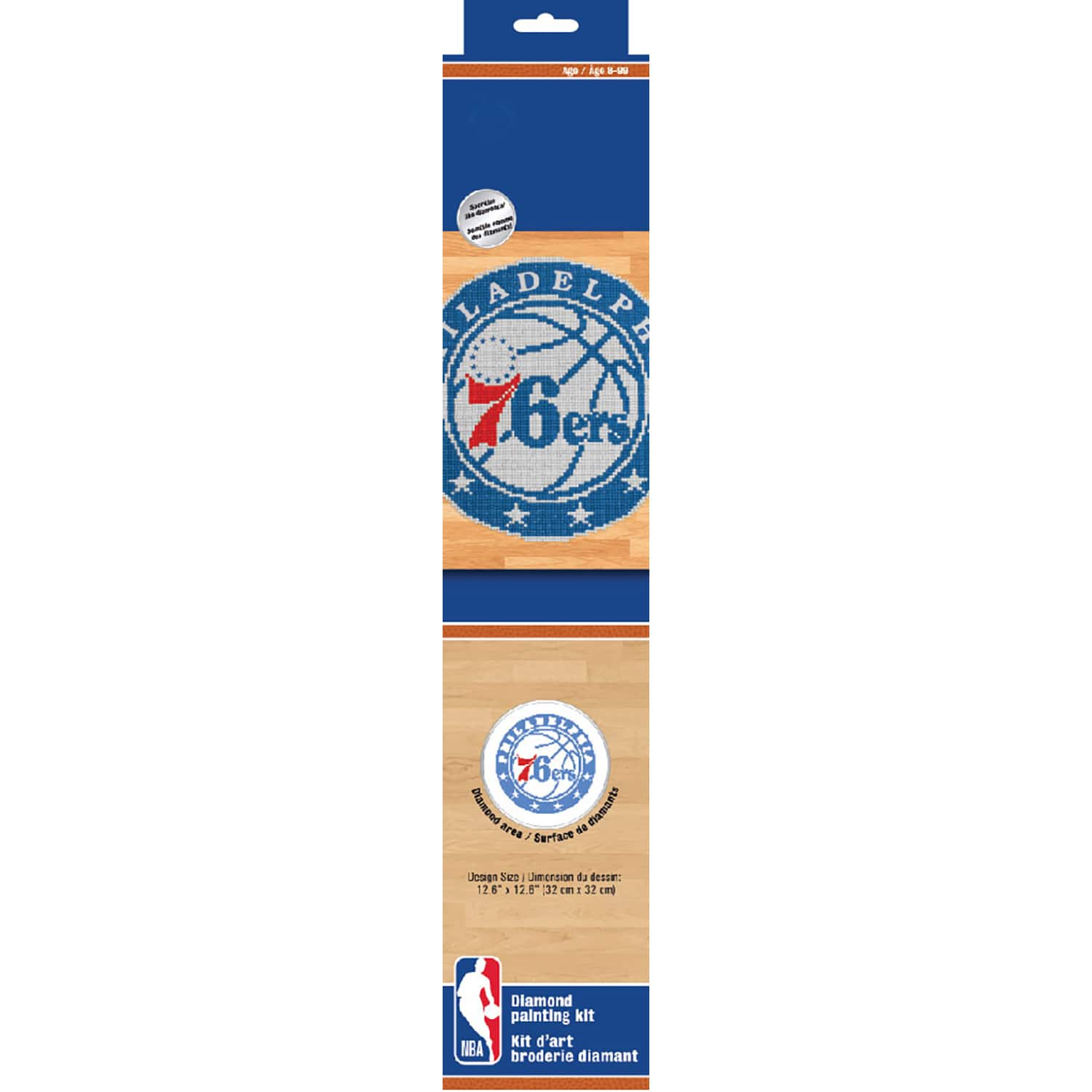 Camelot&#xAE; Dots Intermediate NBA Philadelphia 76ers Diamond Painting Kit