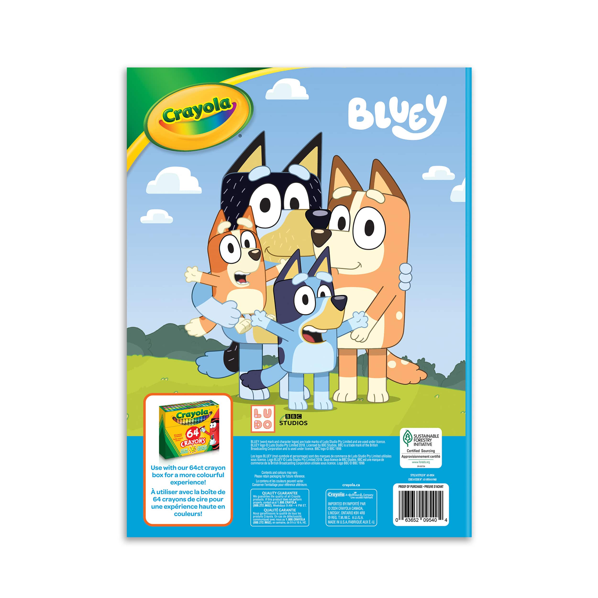 Crayola® Bluey Colouring Book & Sticker Sheet