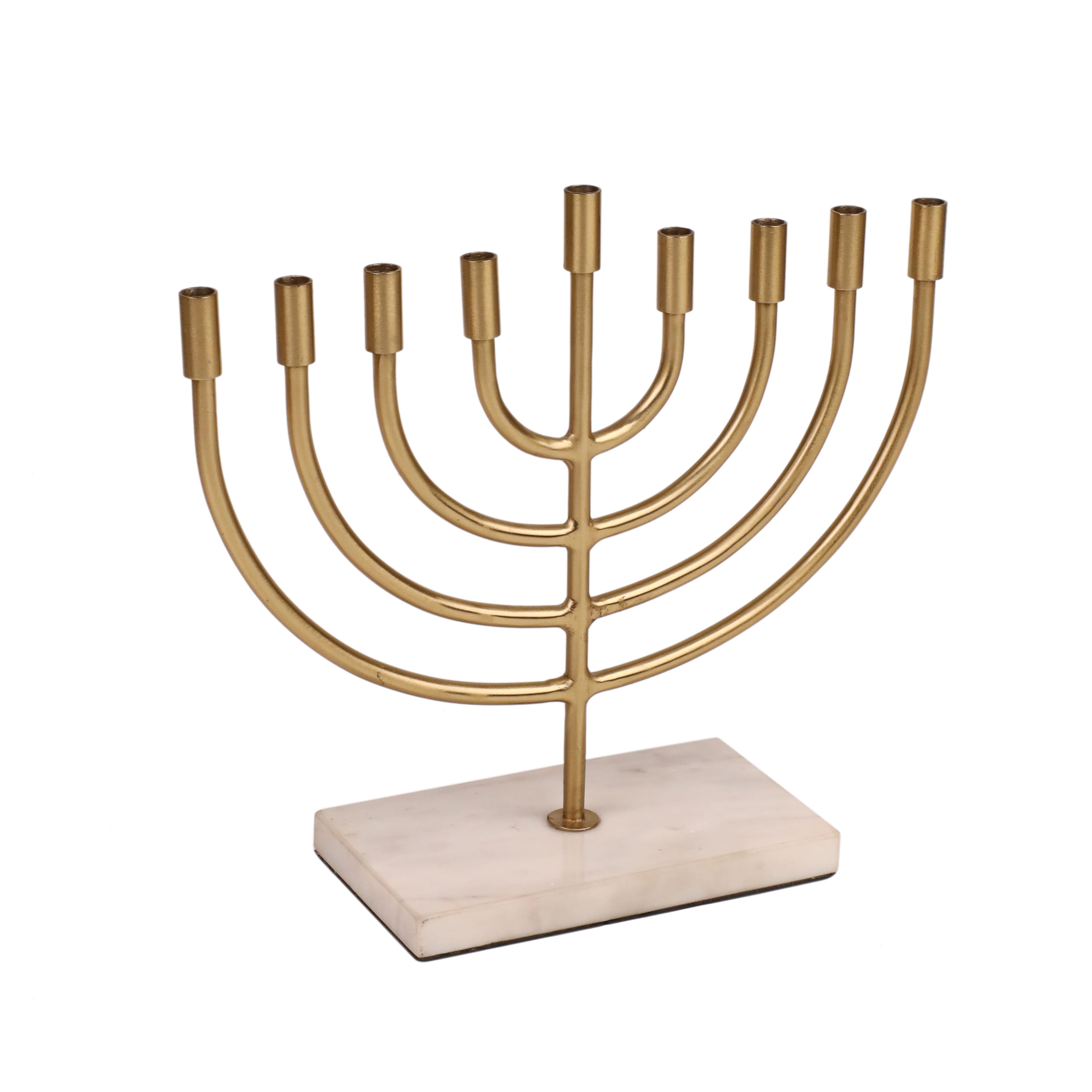 10&#x22; Gold Menorah by Ashland&#xAE;