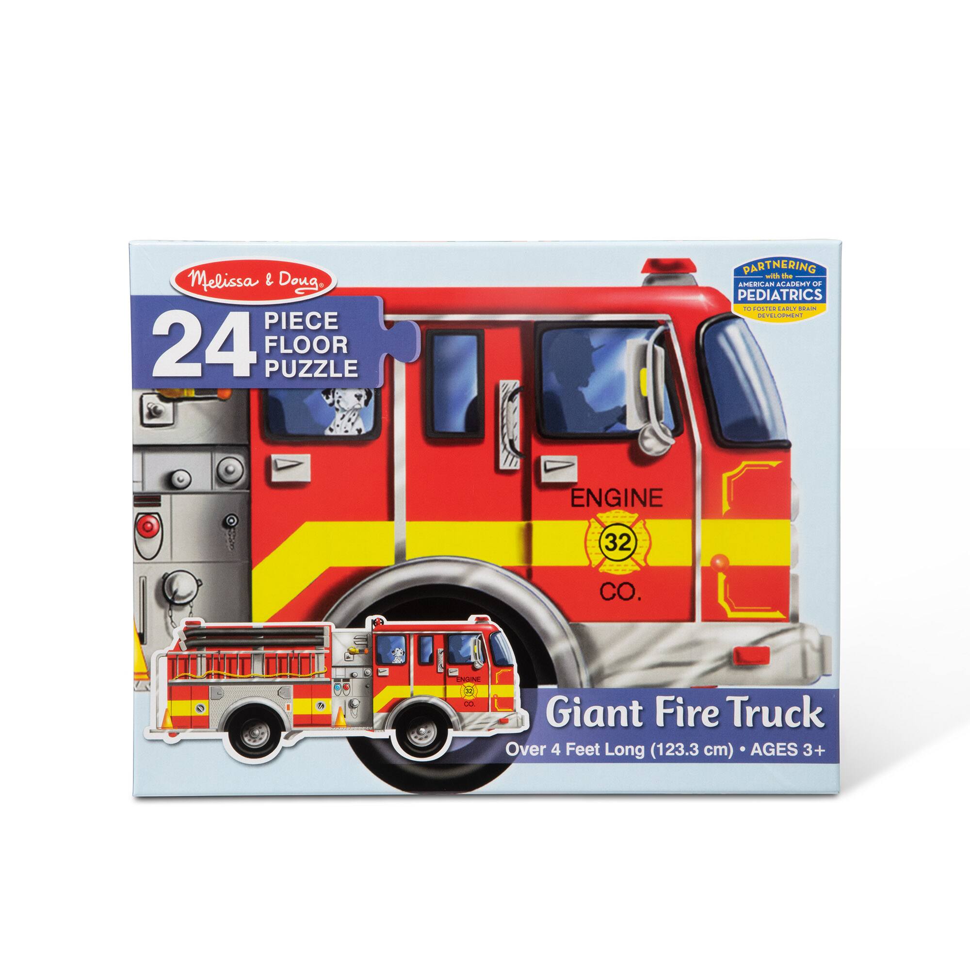 Melissa & Doug® Giant Fire Truck 24 Piece Floor Puzzle Michaels