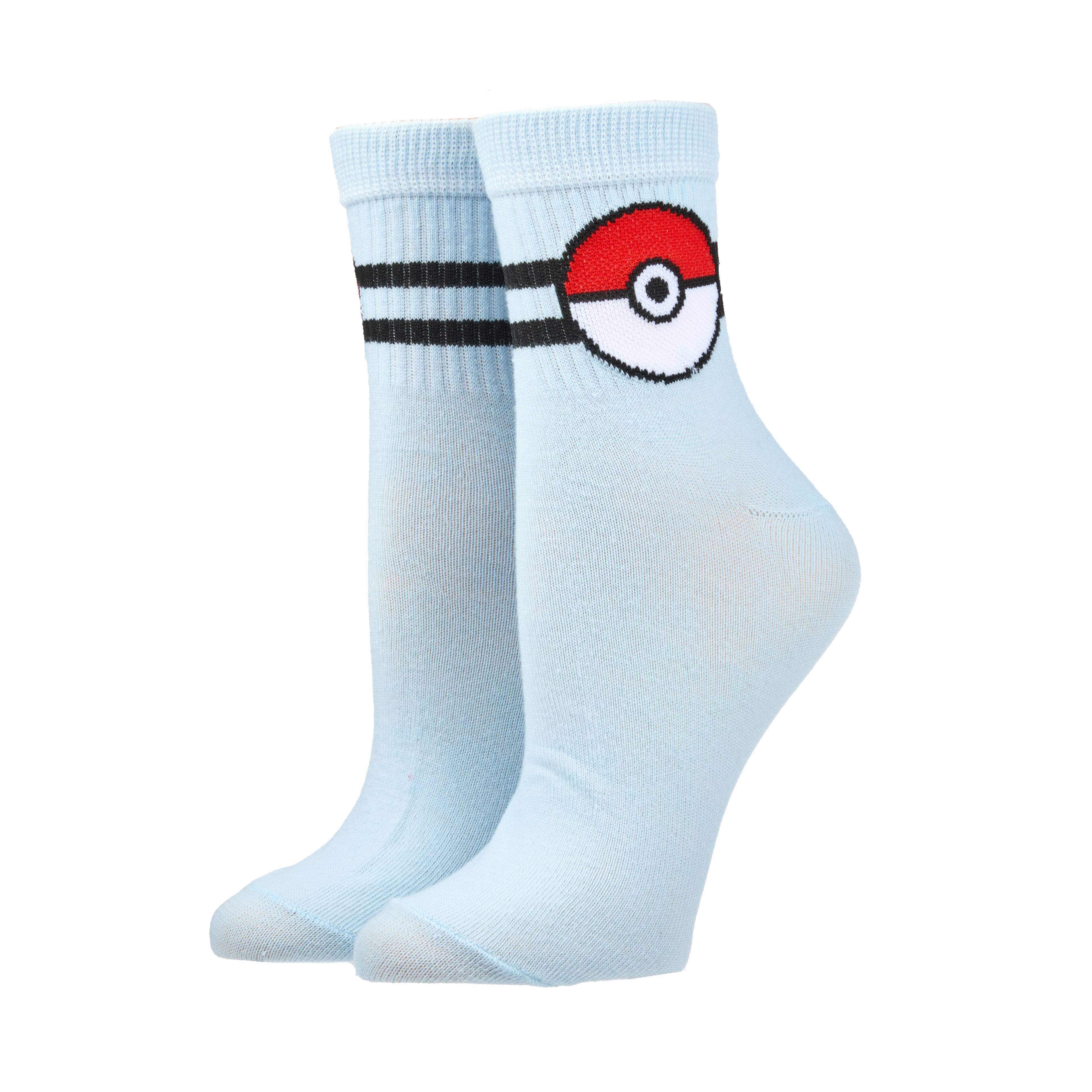 Pok&#xE9;mon&#x2122; 3 Pair Adult Quarter Crew Sock Set