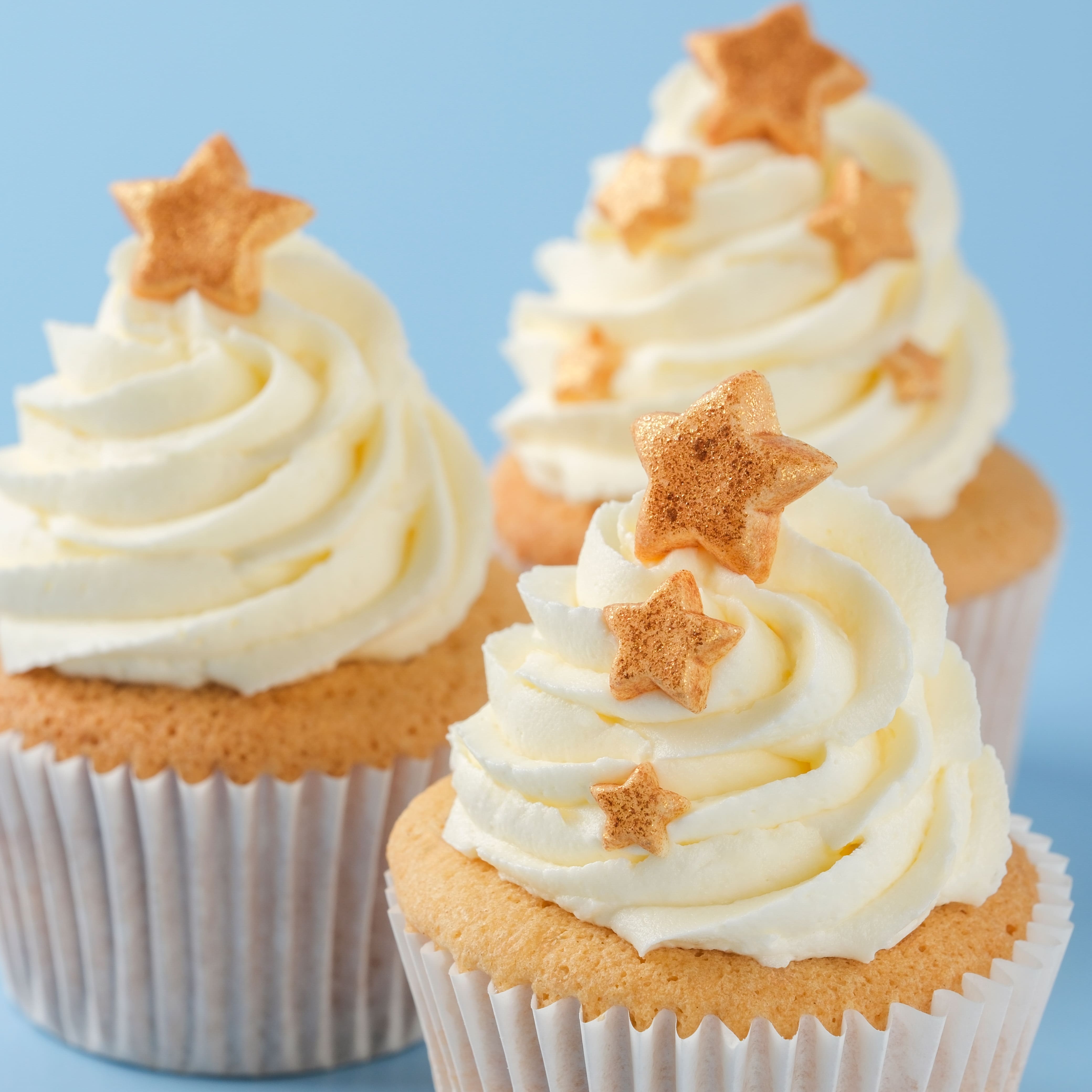 PME Cake Sweet Street&#x2122; Gold Stars Icing Decorations
