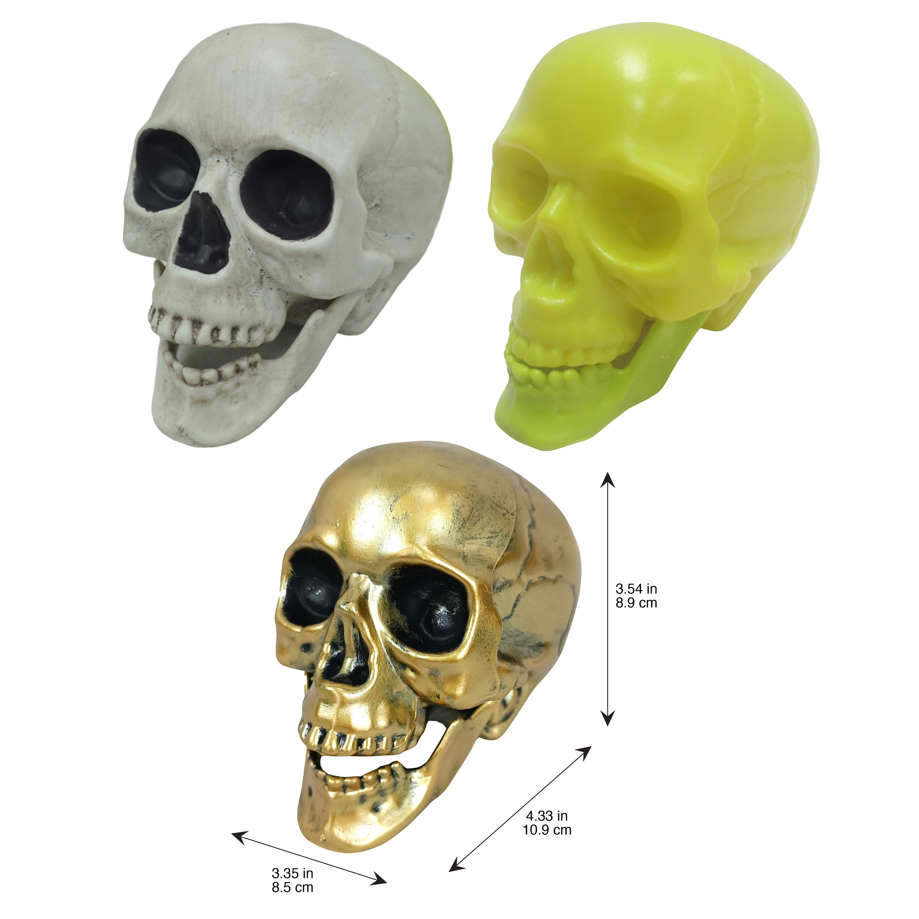 Assorted 4&#x22; Skull by Ashland&#xAE;, 1pc.