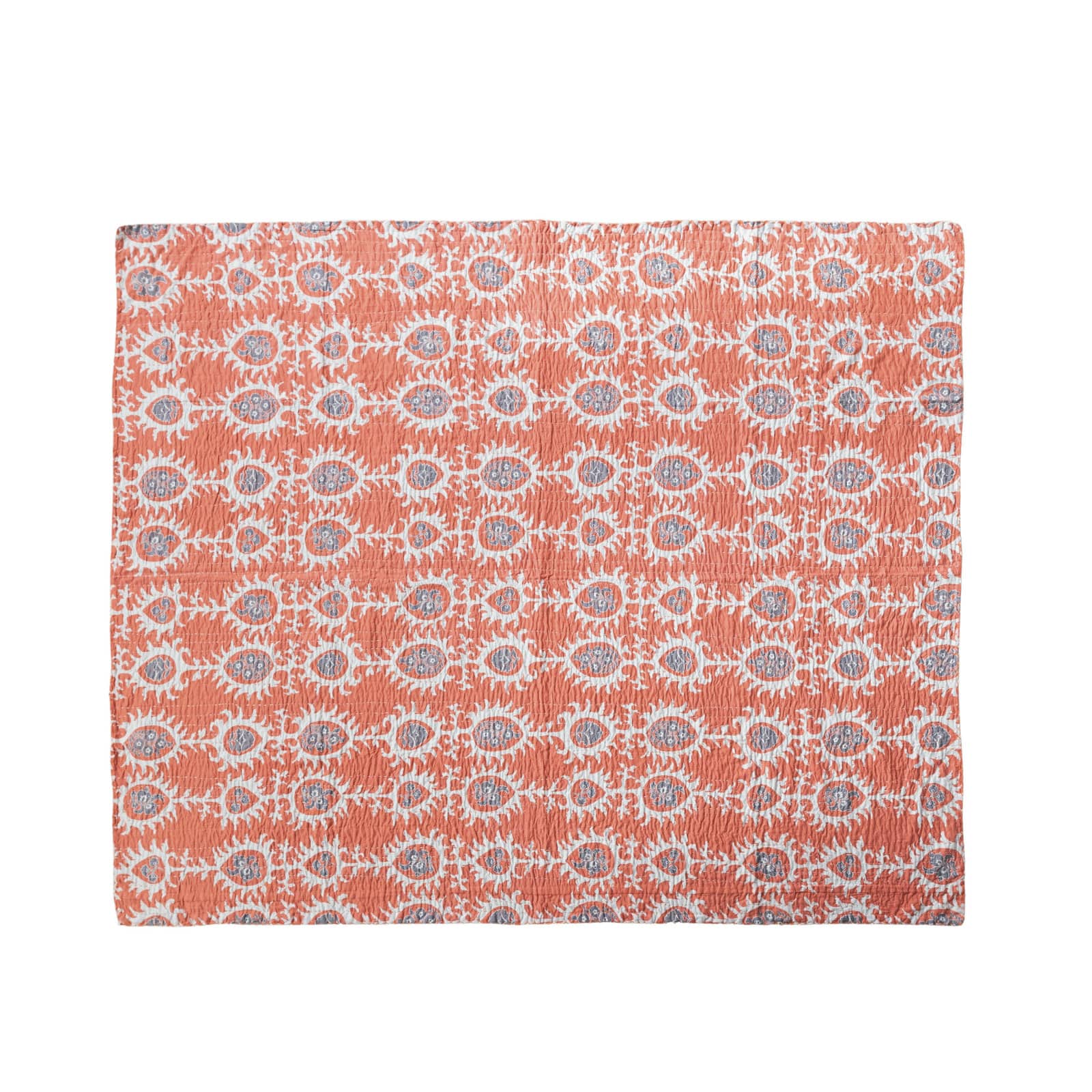Hello Honey&#xAE; 60&#x22; Orange Patterned Cotton Voile Throw