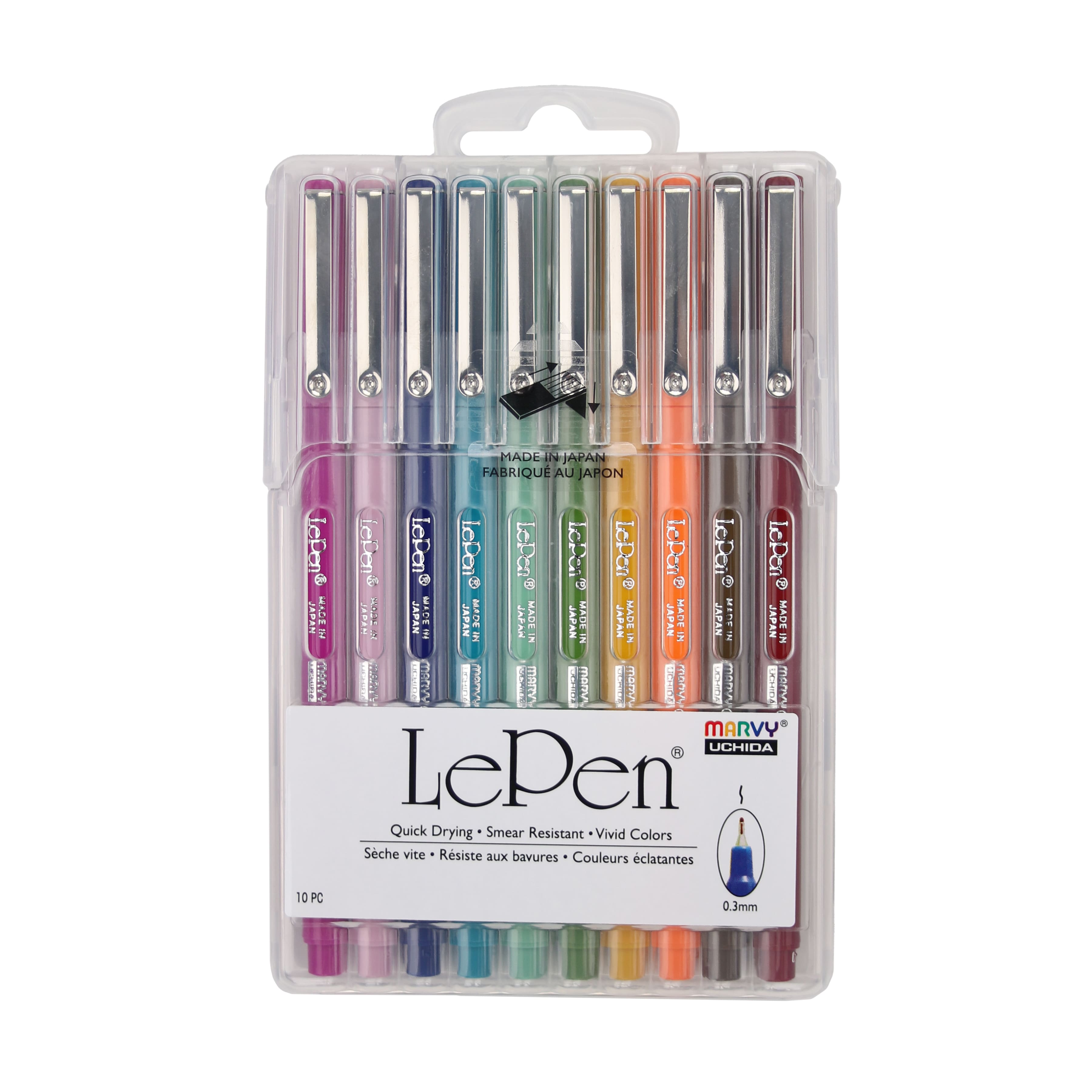 Marvy&#xAE; Uchida LePen&#xAE; Extra Fine 10 Color Retro Pen Set