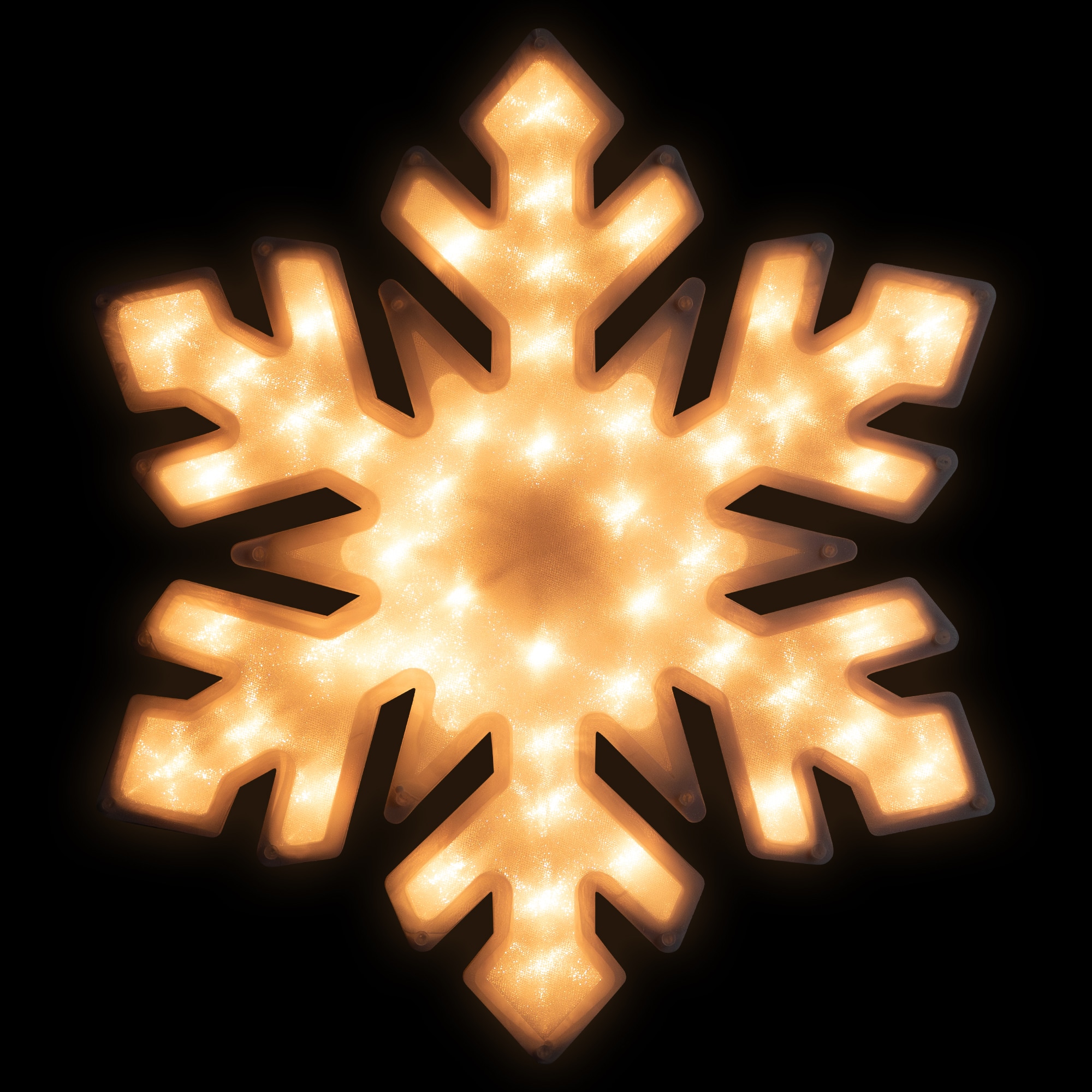 20" Lighted Snowflake Christmas Window Silhouette Décor