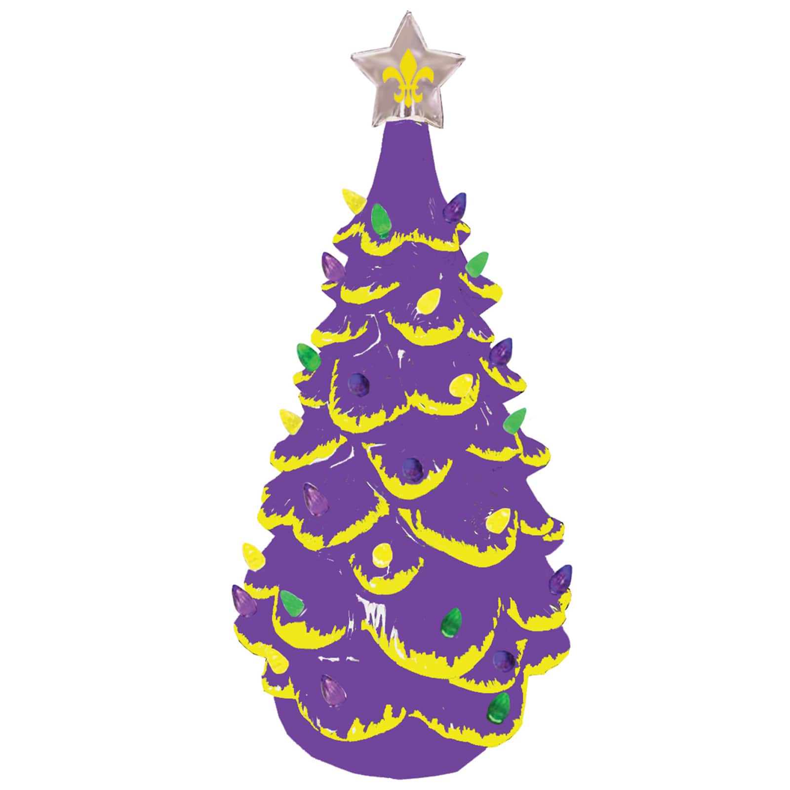 Mardi Gras Trees and Ornaments for Decorations