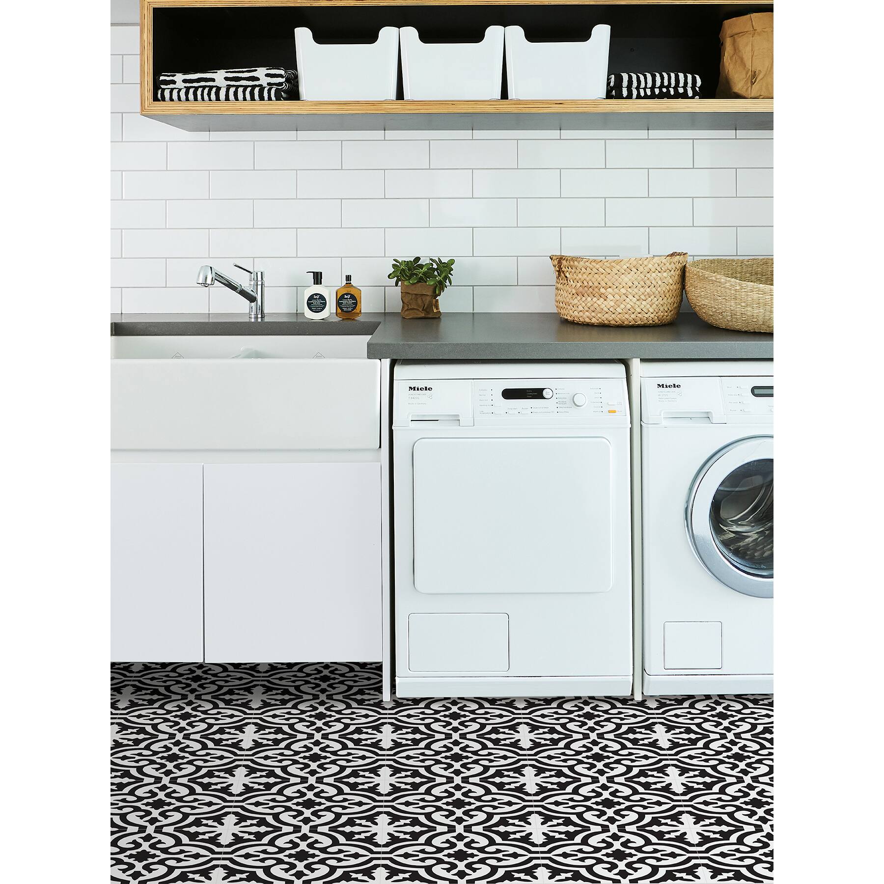 FloorPops Parma Peel &#x26; Stick Floor Tiles