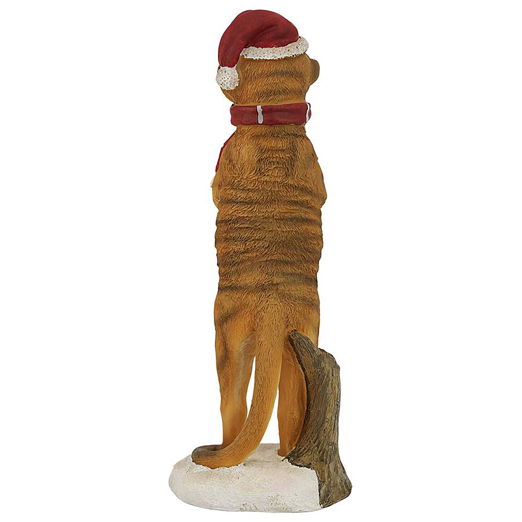 Design Toscano Merry Meerkat Holiday Greeter Statue, 2ct.