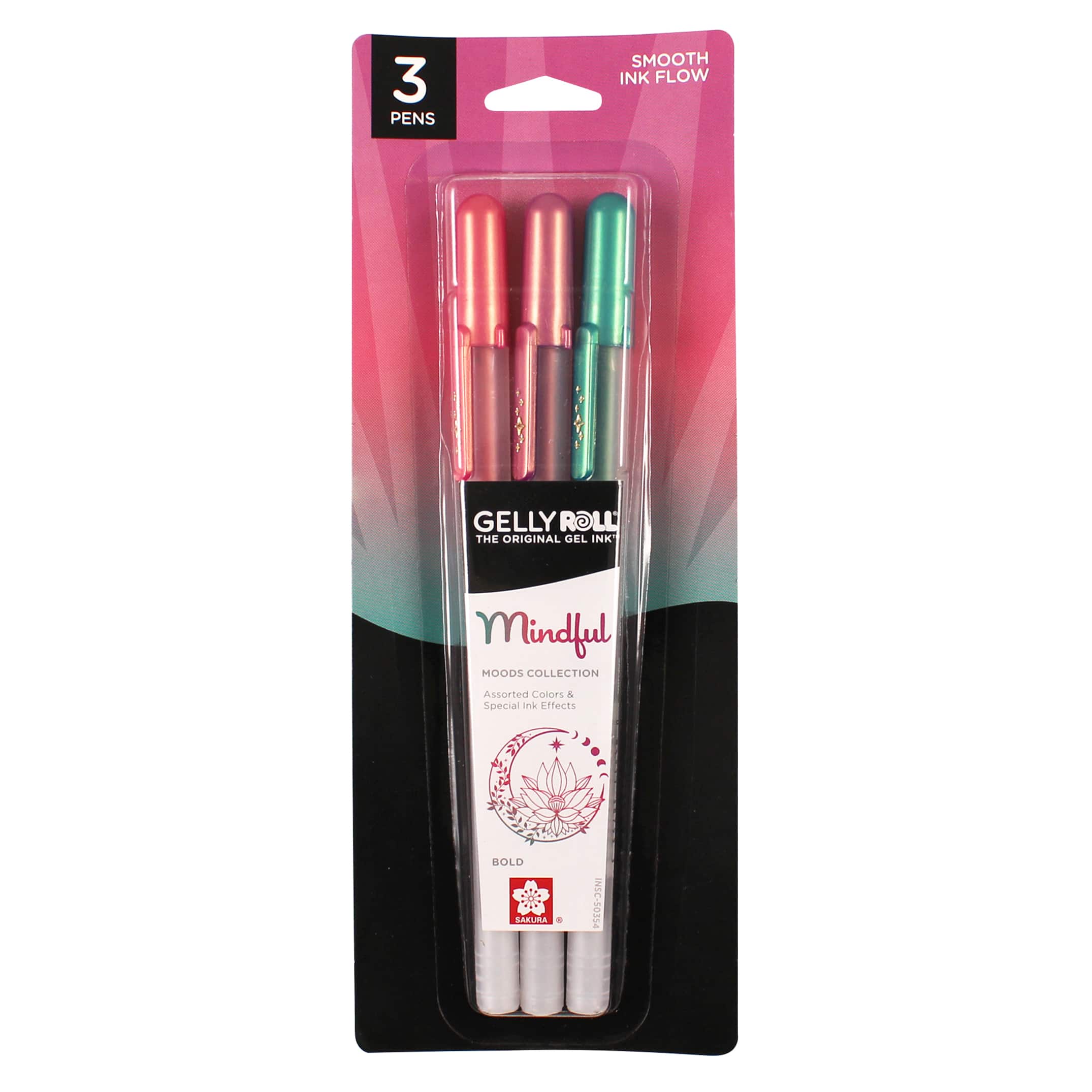 S-Gel, Gel Pens, Medium Point (0.7mm), Pearl White Body, Black Gel Ink  Pens, 8 Count