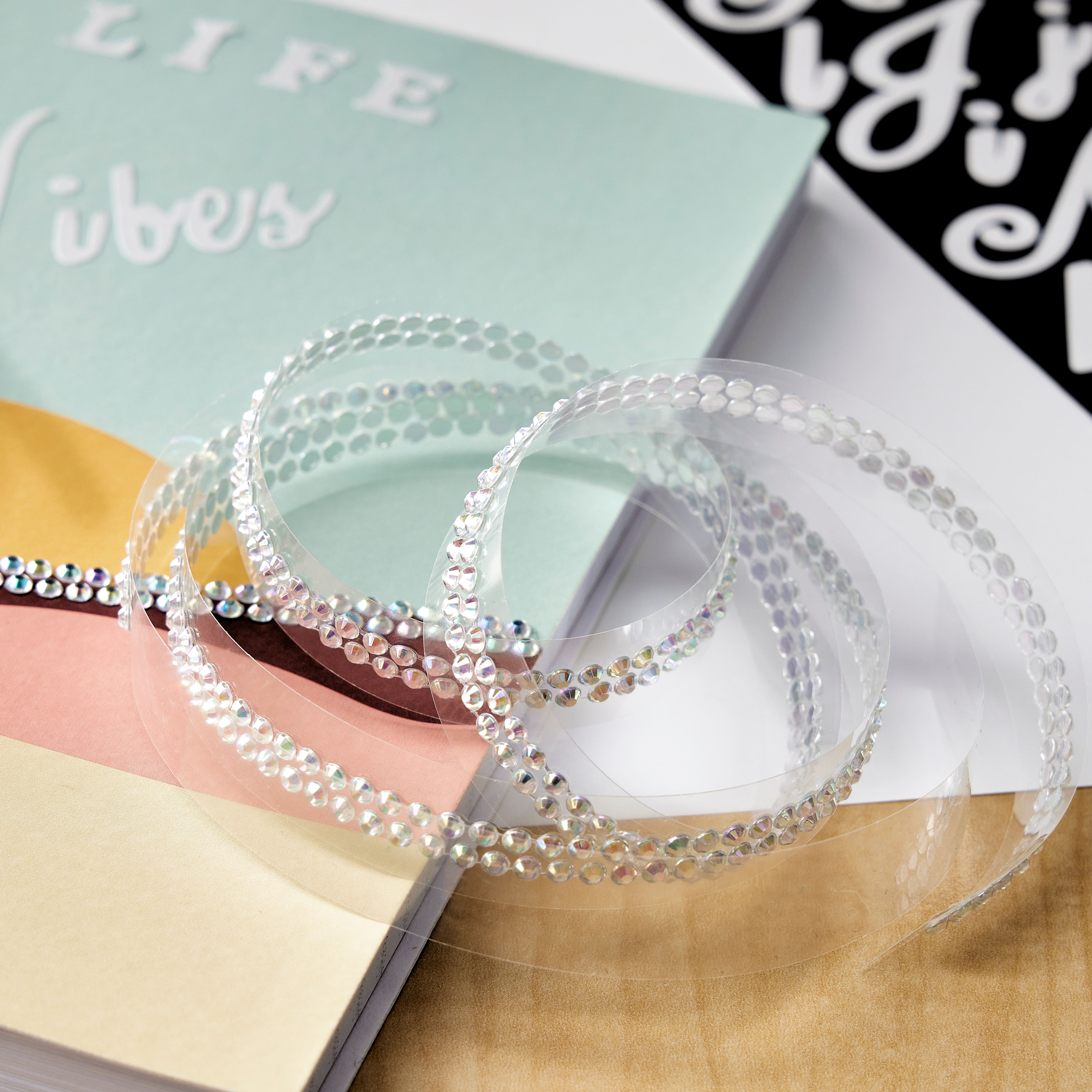 12 Pack: Bling on a Roll™ Iridescent Rhinestone Adhesives by ...