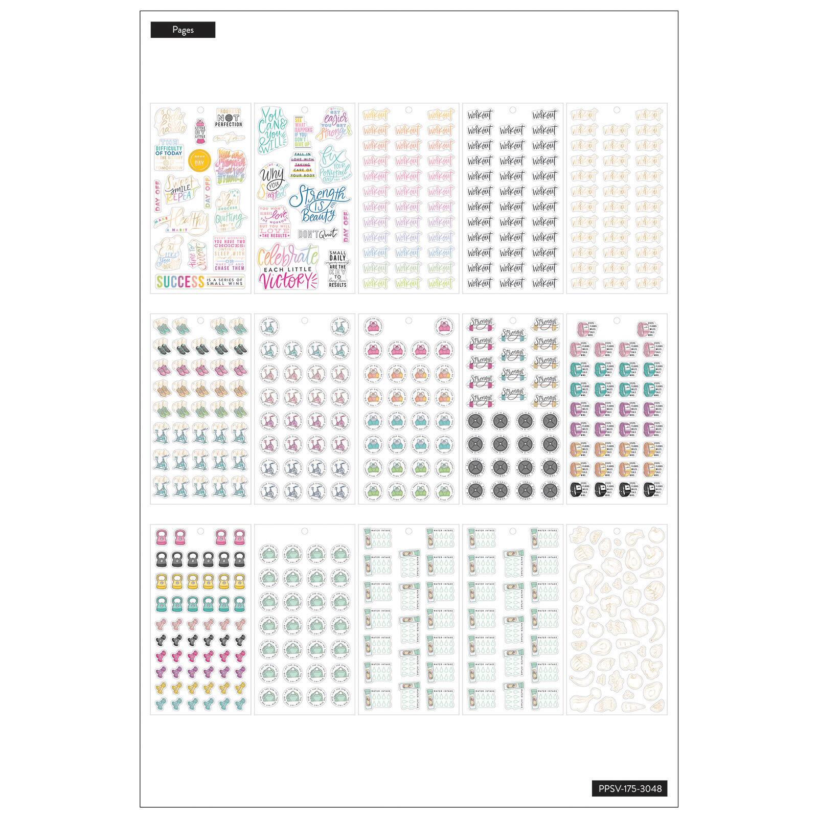 Mermaid Sticker Kit Happy Planner Fitness Expansion Pack