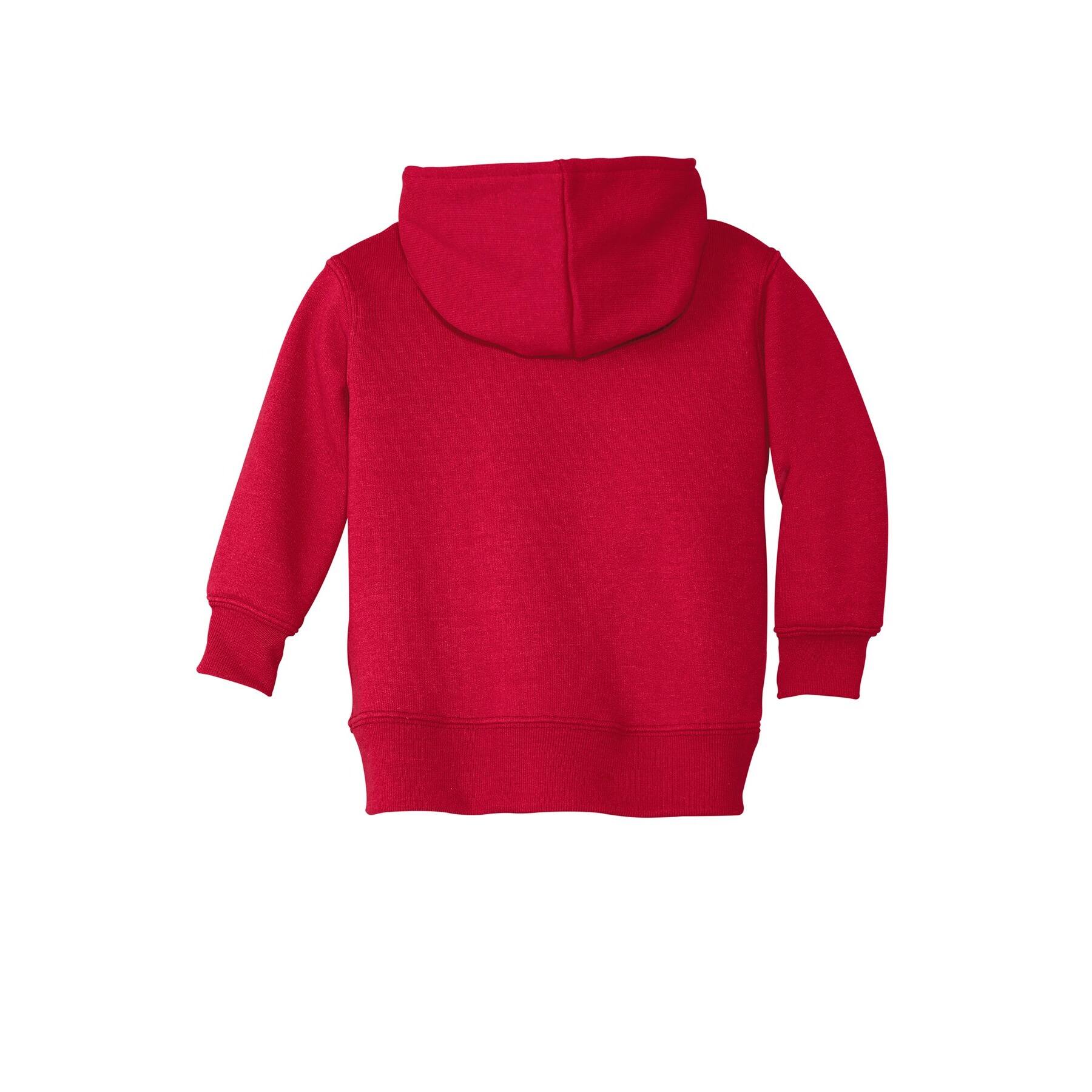 Port & Company® Core Fleece Full-Zip Hooded Toddler Sweatshirt