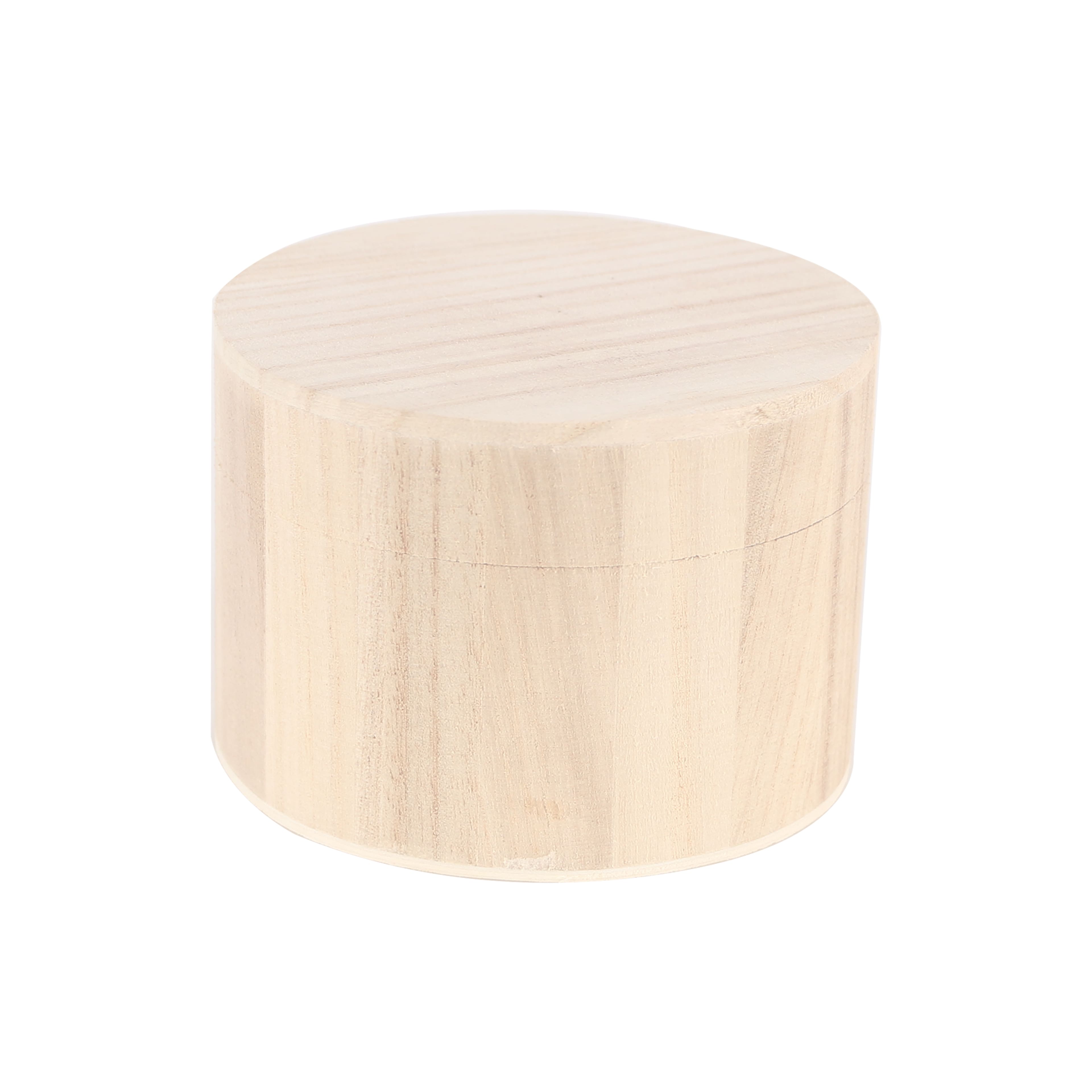 8 Pack: 4" Round Wood Box by Make Market®