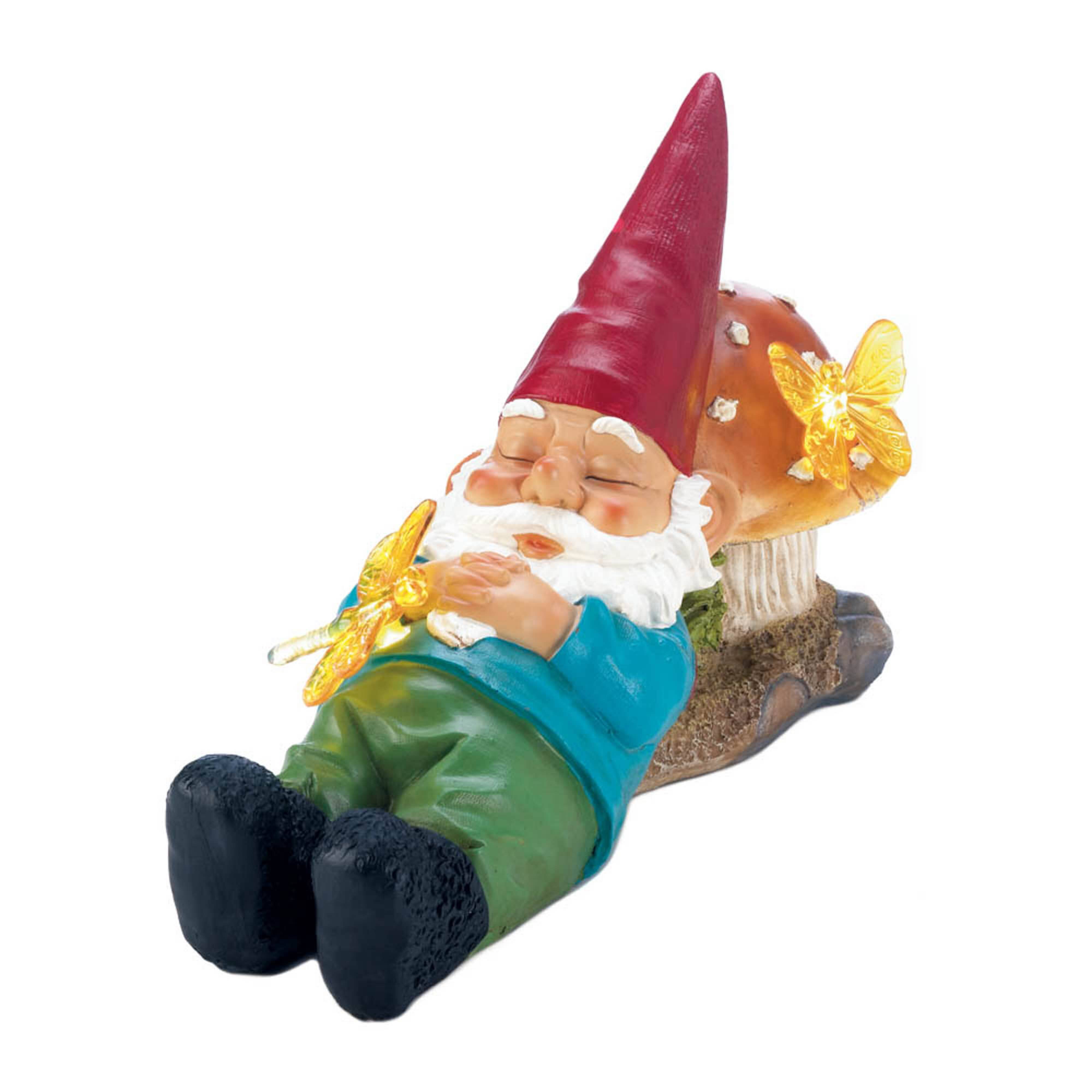 8&#x22; Solar-Powered Sleepy Gnome