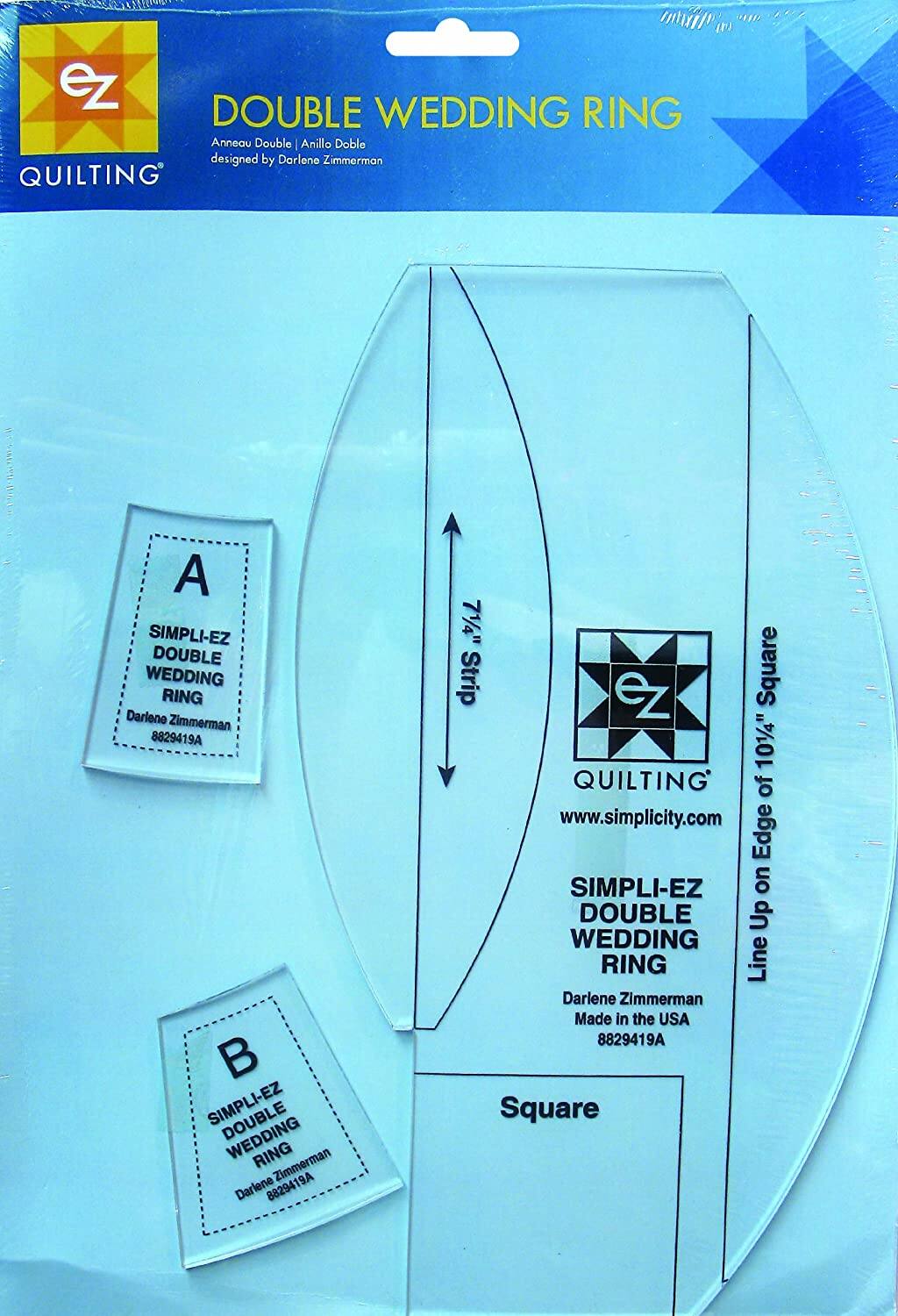 Ez Quilting Double Wedding Ring Quilting Ruler Template 12 X 7 8 Michaels