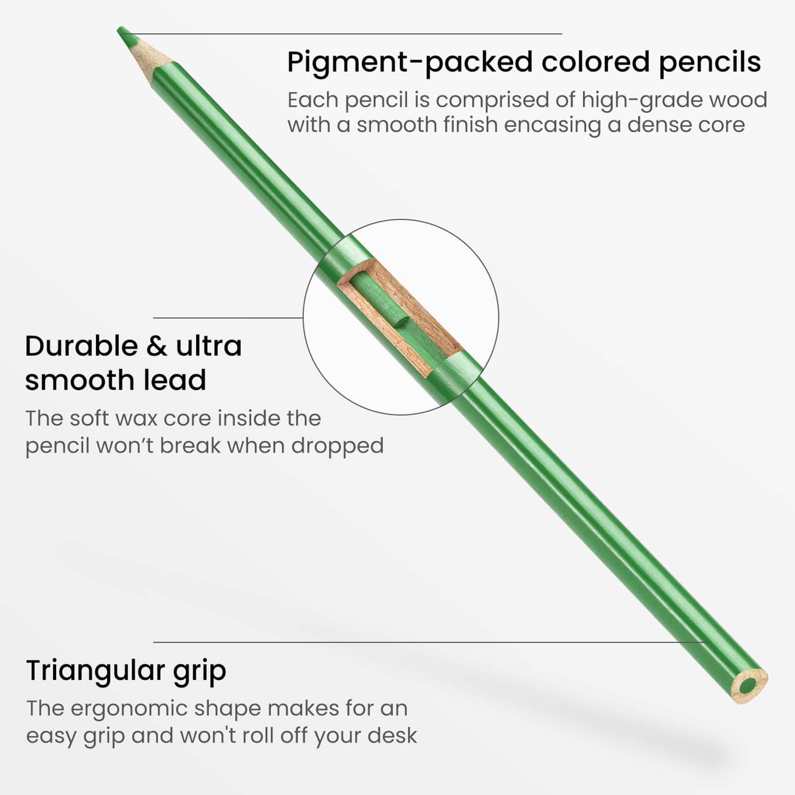 Arteza&#xAE; Kids Colored Triangular Pencils, Scented, Set of 24 pcs