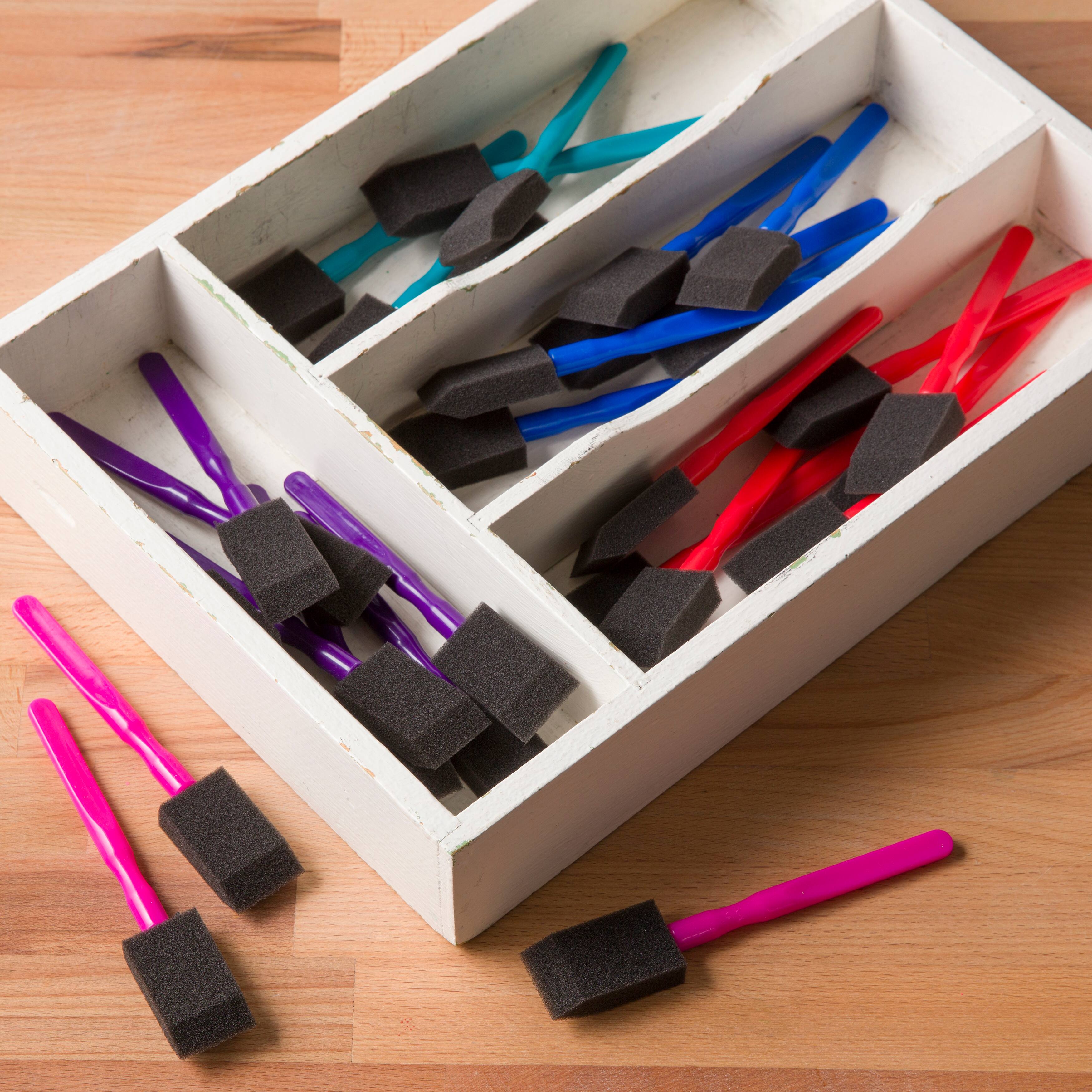 3 Packs: 72 ct. (216 total) 1" Foam Brush Set by Craft Smart®