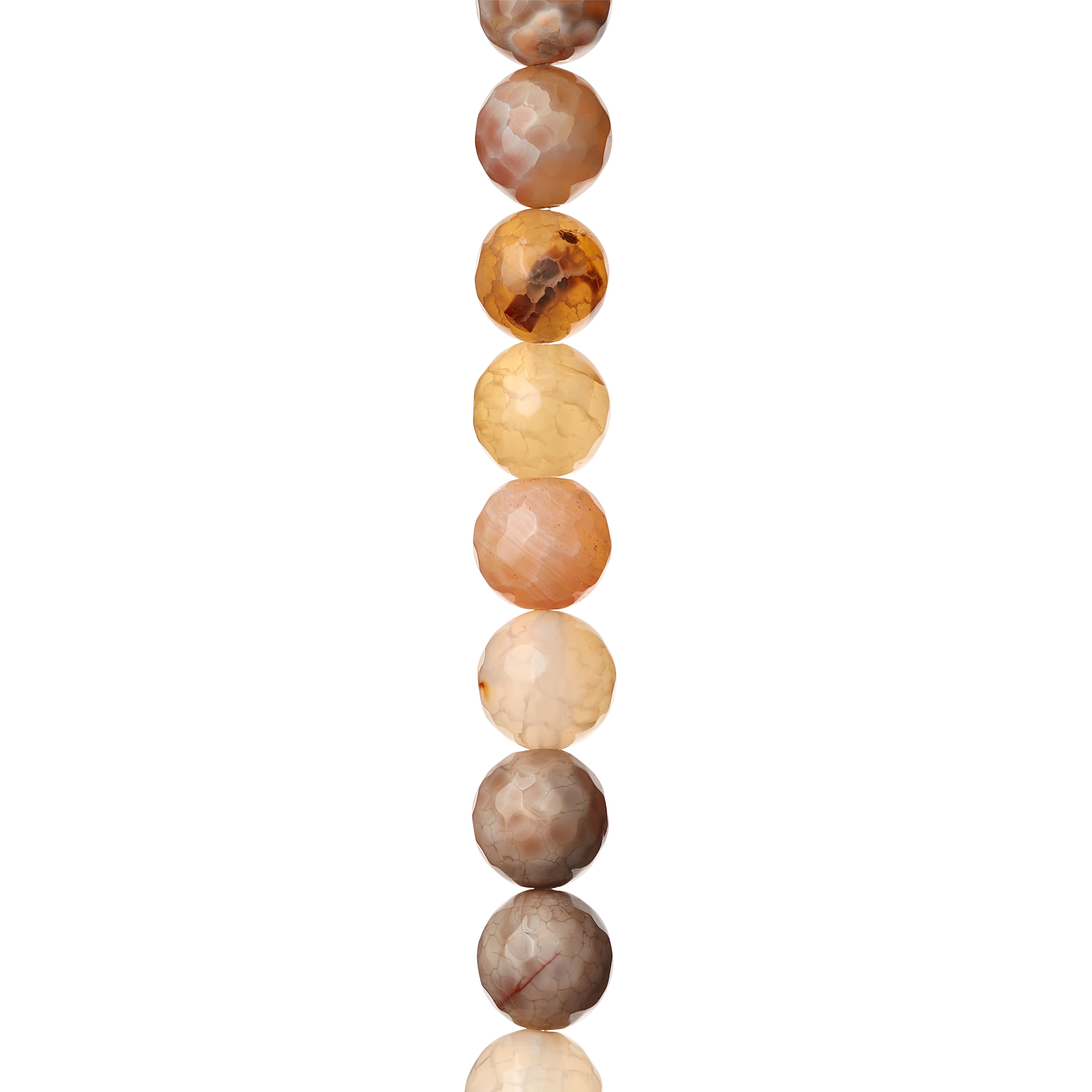 Neutral Mix Agate Round Beads, 10mm by Bead Landing™