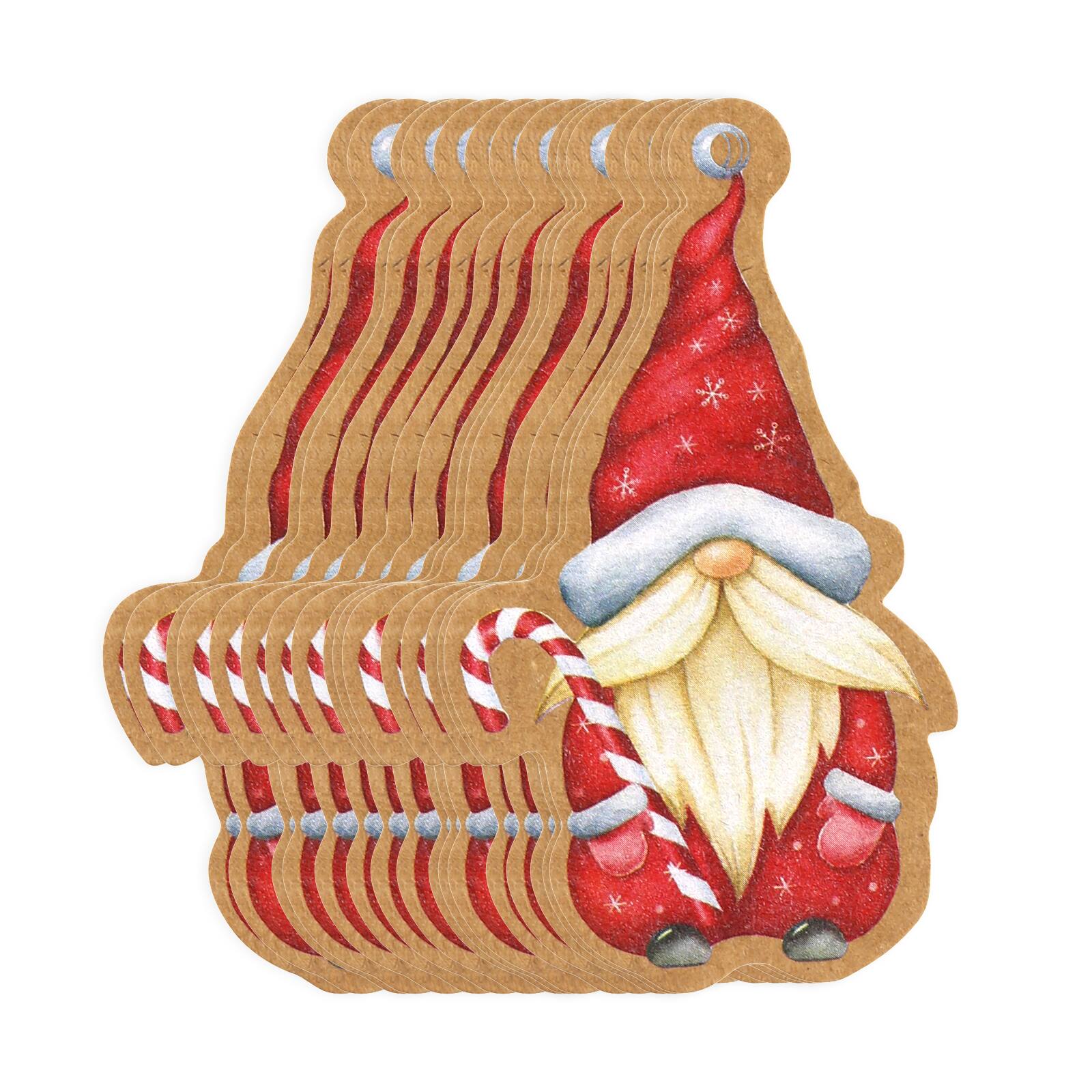 &#xC9;tiquettes avec image de lutin de No&#xEB;l de Celebrate It, 20&#xA0;unit&#xE9;s