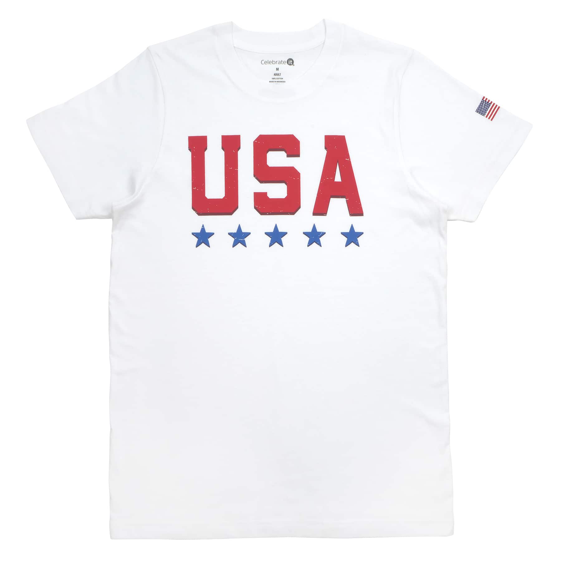USA Adult Crew Neck T-Shirt by Celebrate It&#x2122;