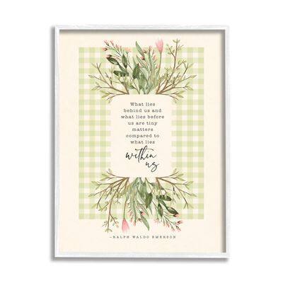 Stupell Industries What Lies Behind Us Phrase Motivational Living Today