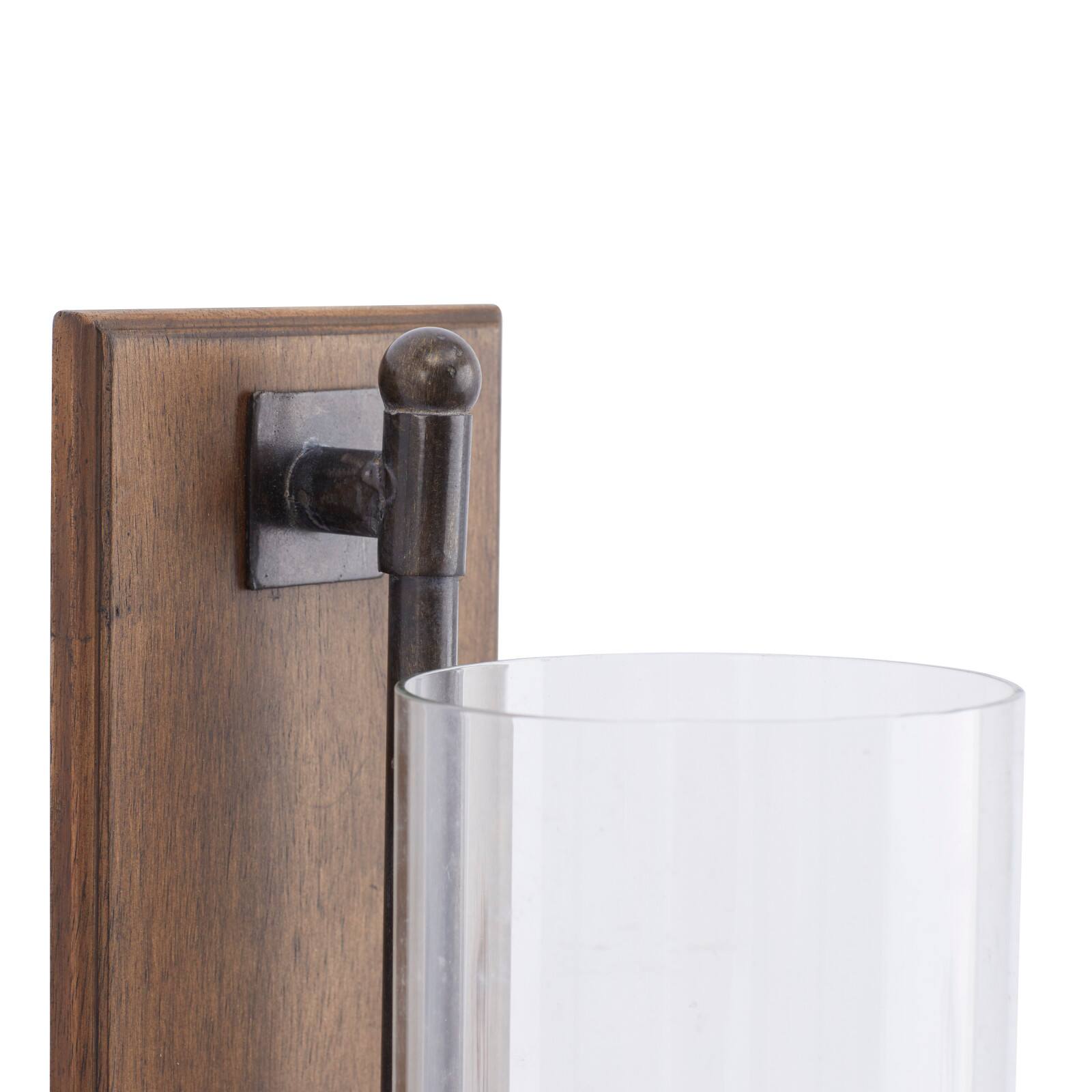 Brown Fir Farmhouse Wall Sconce, 16&#x22; x 5&#x22;