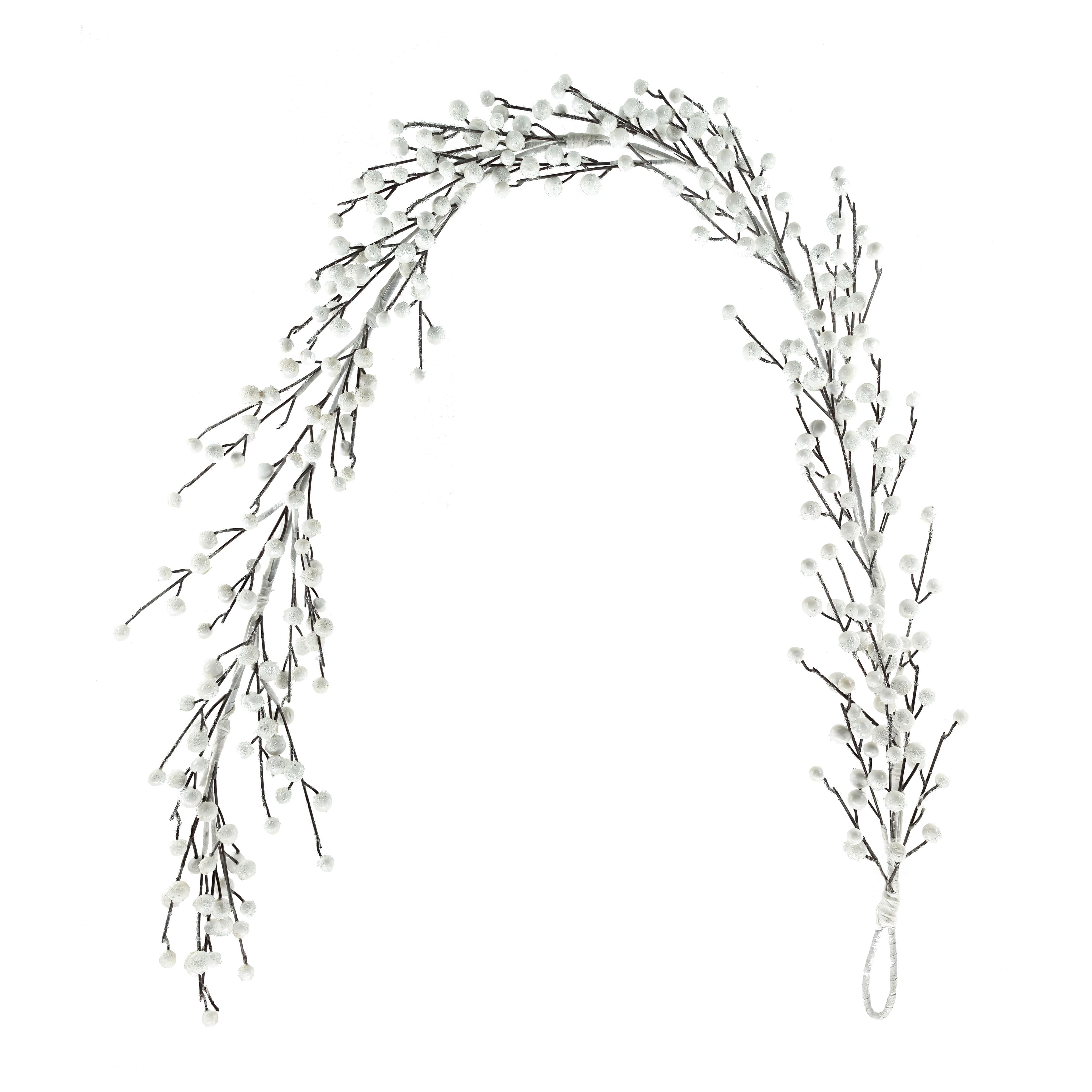 6ft. White Berry Garland by Ashland&#xAE;