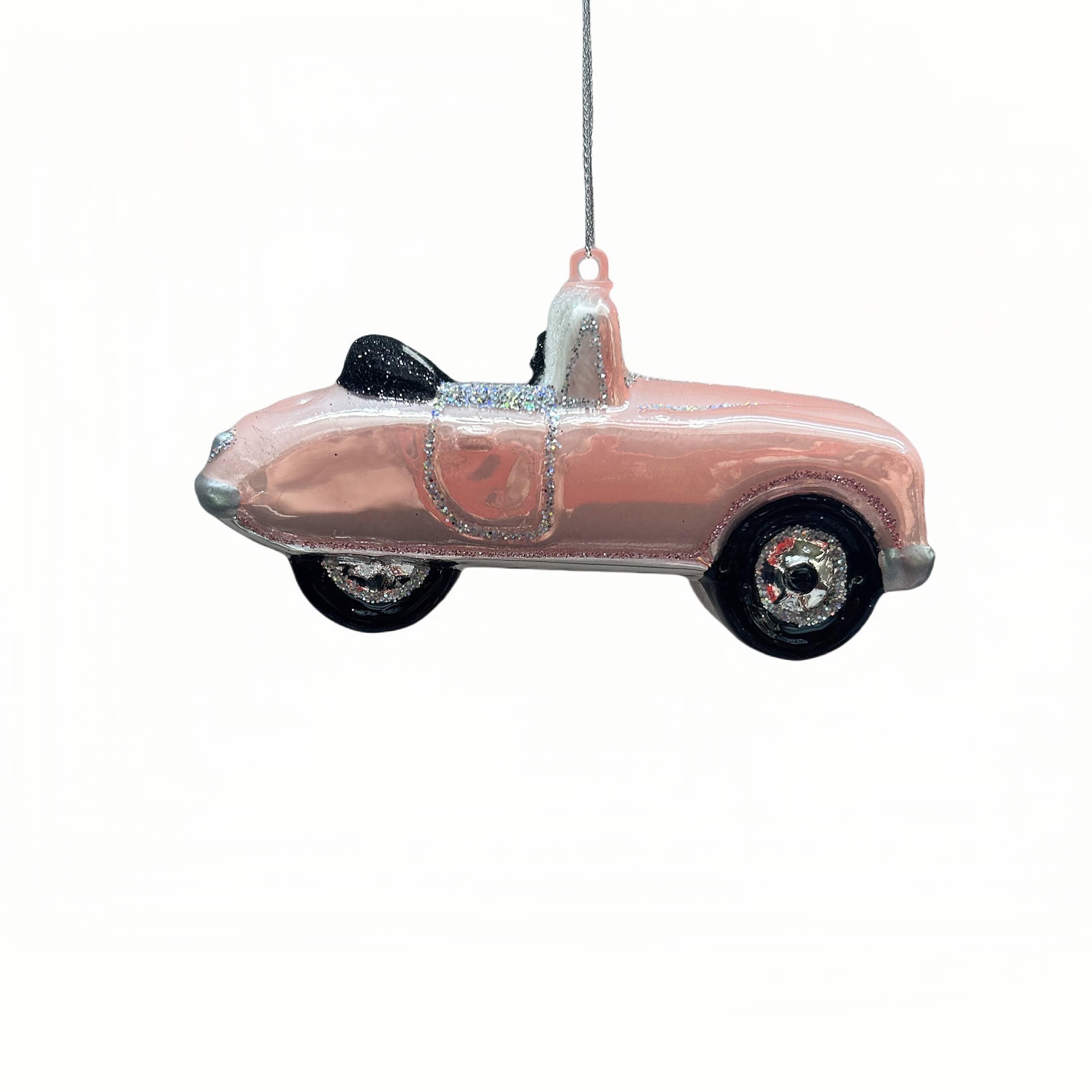 4&#x22; Pink Car Glass Ornament by Ashland&#xAE;