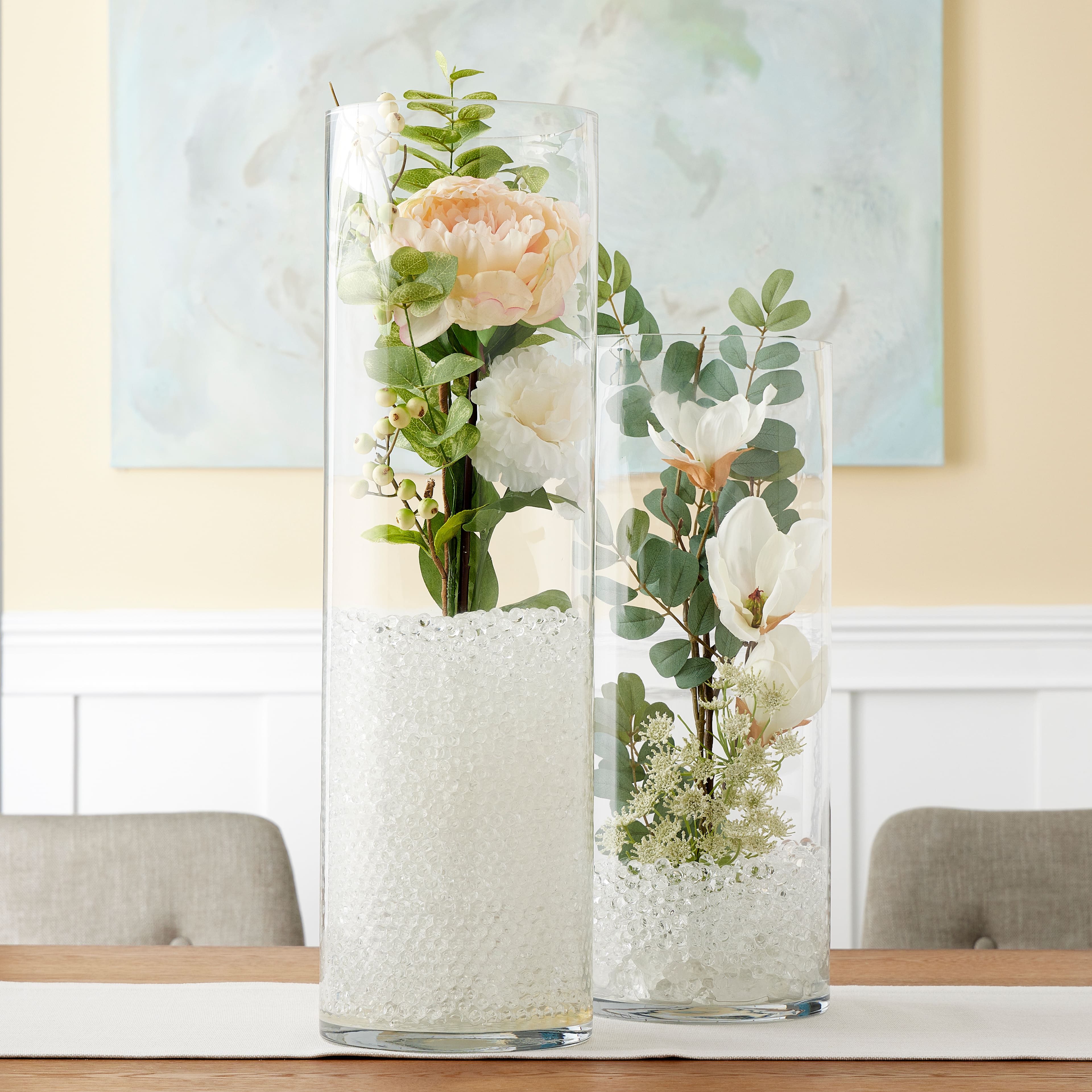 24" Clear Glass Cylinder Vase by Ashland®