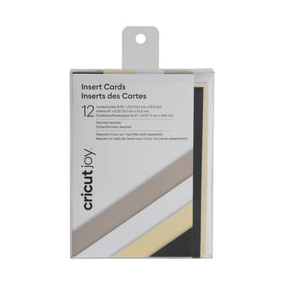 Insert Cards, Neutrals Sampler for Cricut Joy™ image